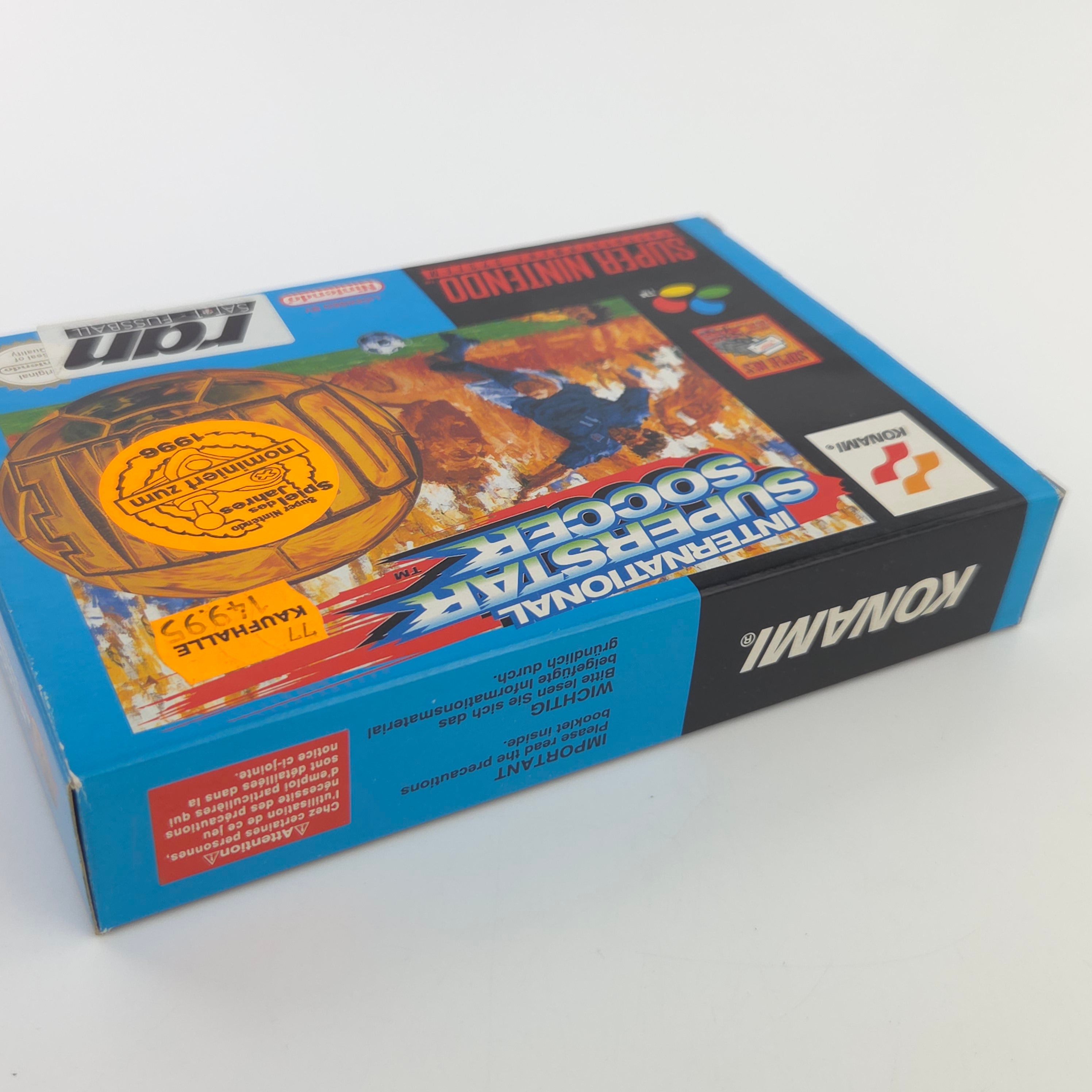 Super Nintendo Spiel International Superstar Soccer Deluxe SNES OVP PAL NOE