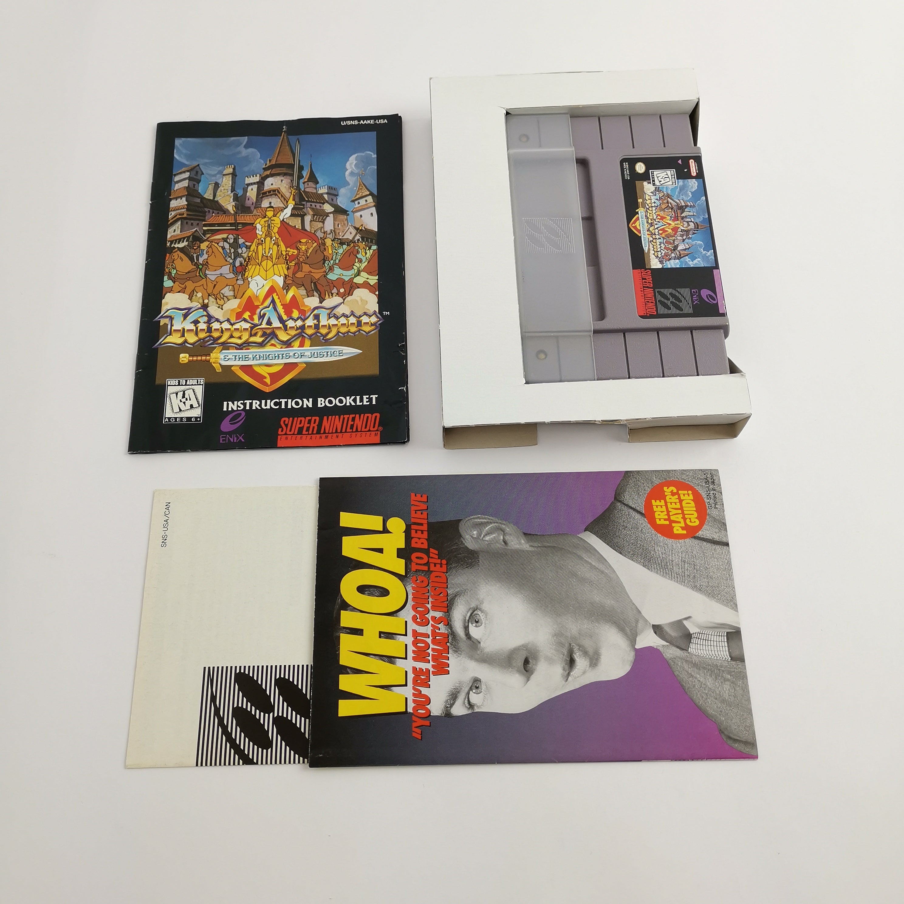 Super Nintendo Spiel – King Arthur Knights of Justice OVP