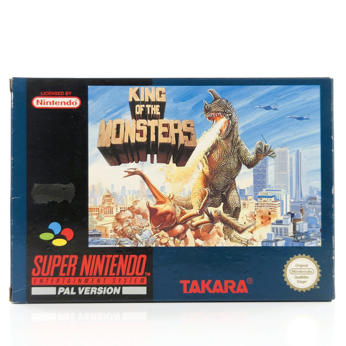 Super Nintendo Spiel King of the Monsters OVP PAL