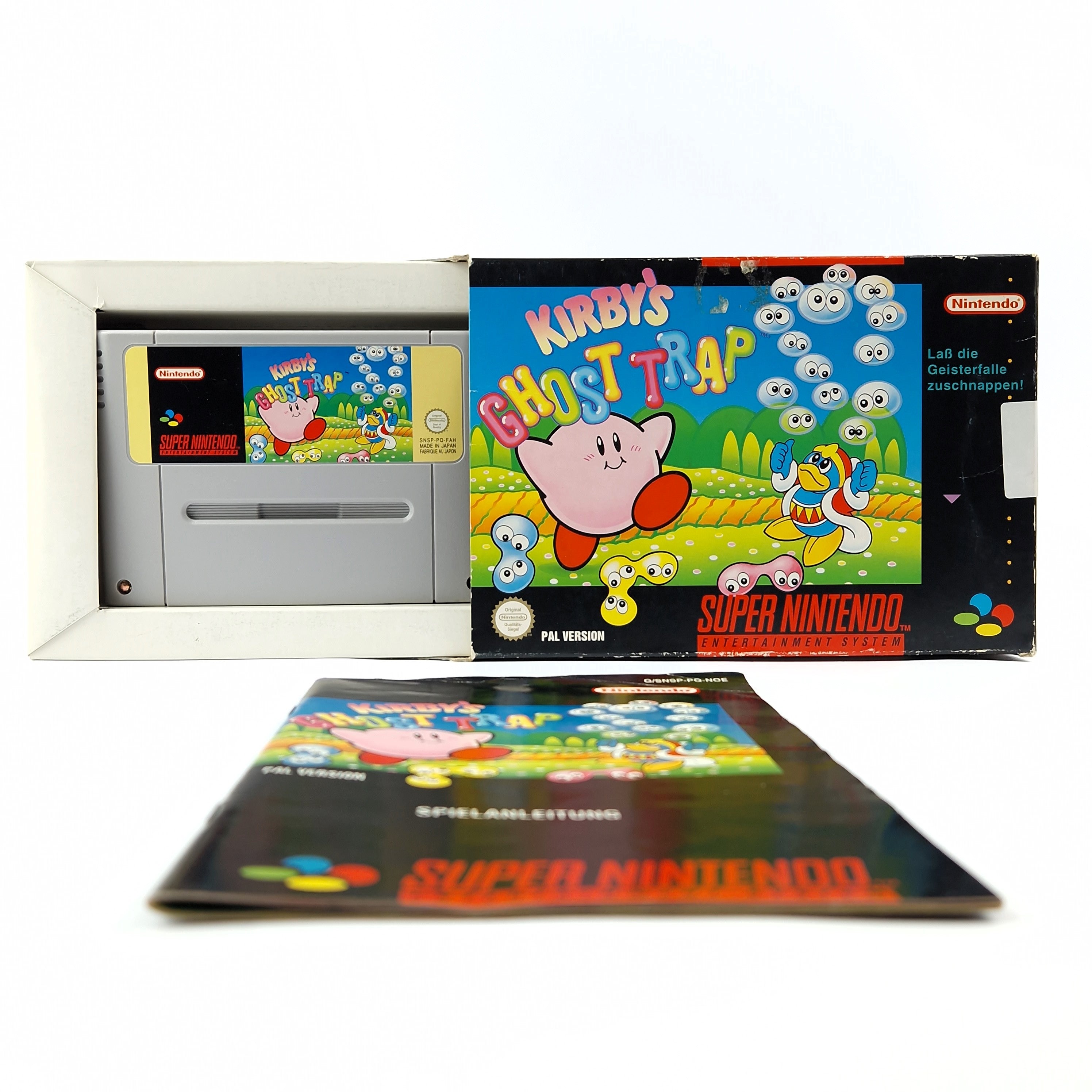 Super Nintendo Spiel – Kirbys Ghost Trap OVP CIB SNES NOE