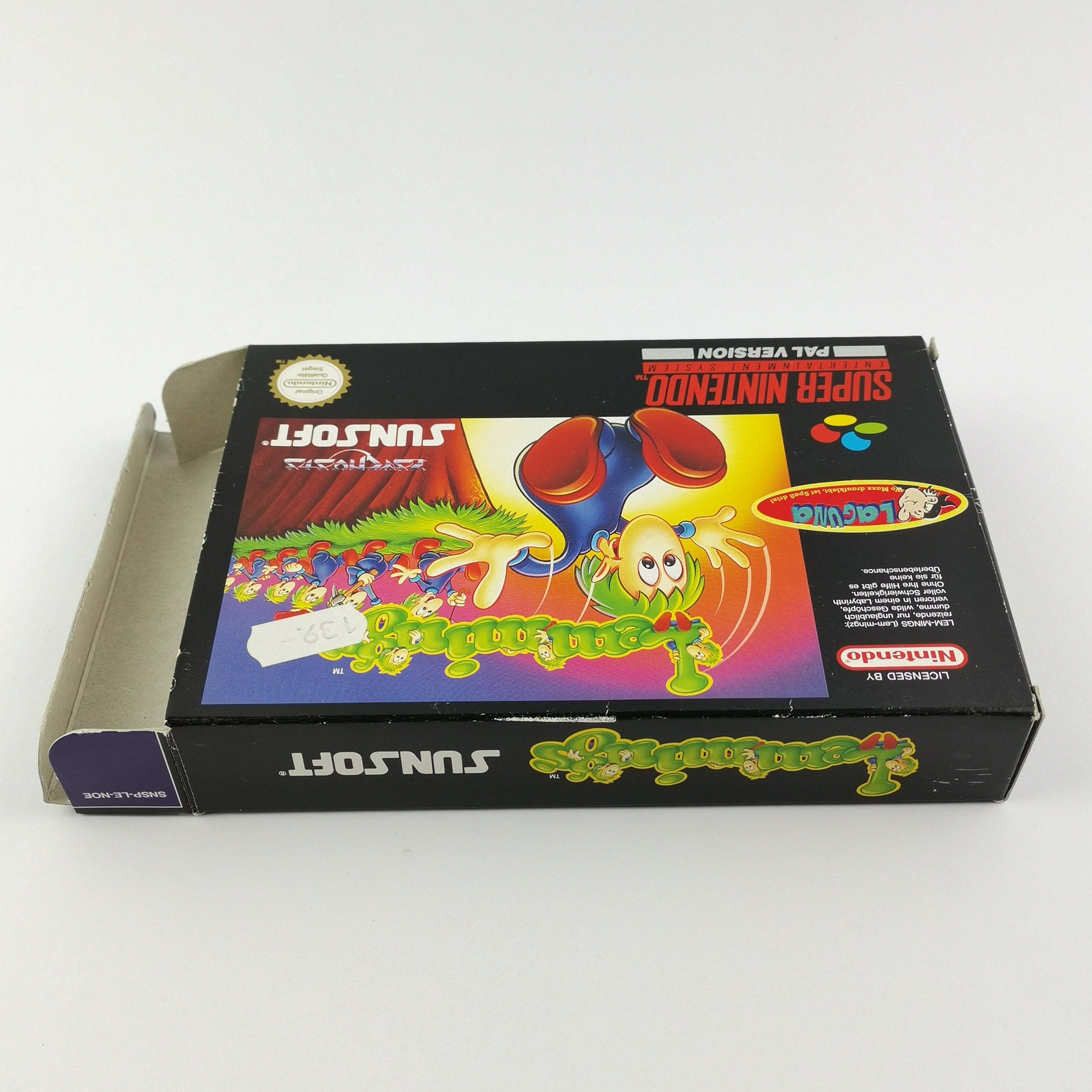 Super Nintendo Spiel – Lemmings OVP Anleitung PAL NOE