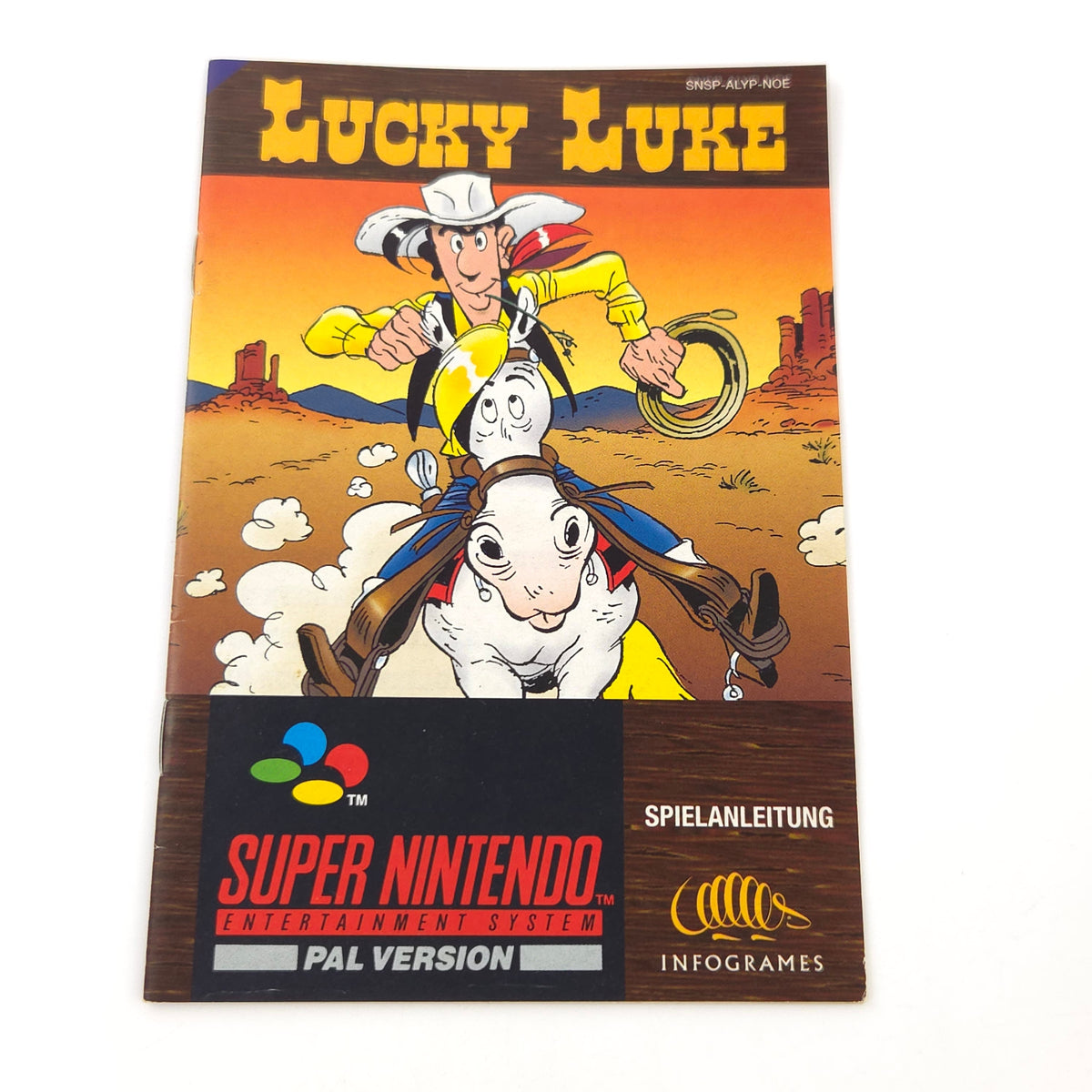 Super Nintendo Spiel Lucky Luke Modul Anleitung OVP