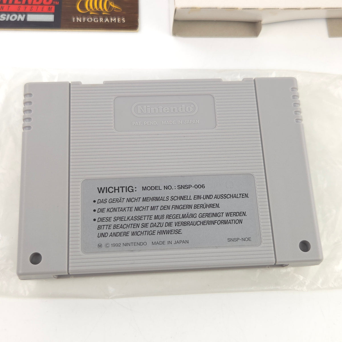 Super Nintendo Spiel Lucky Luke Modul Anleitung OVP