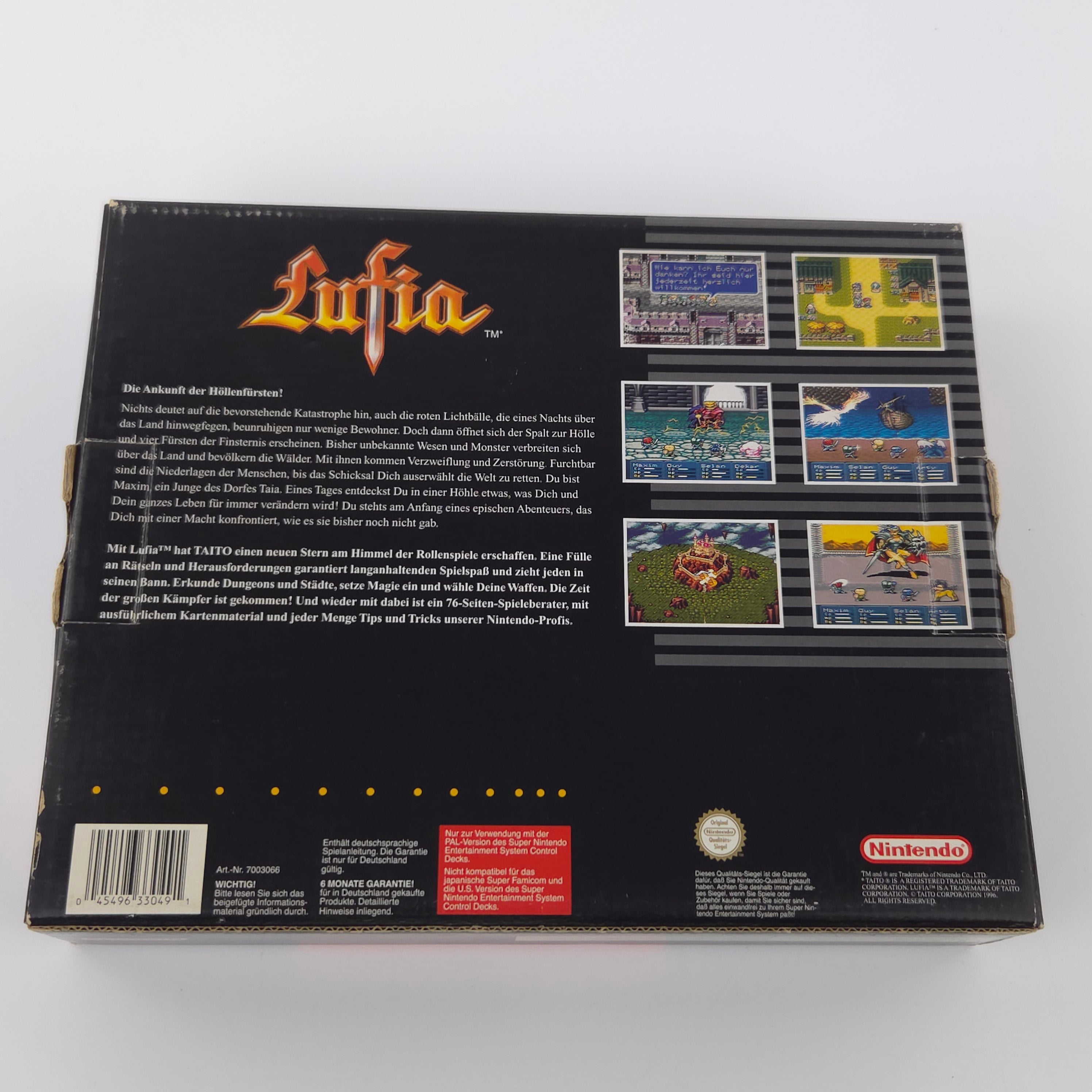 Super Nintendo Spiel – Lufia Big Box OVP PAL NOE