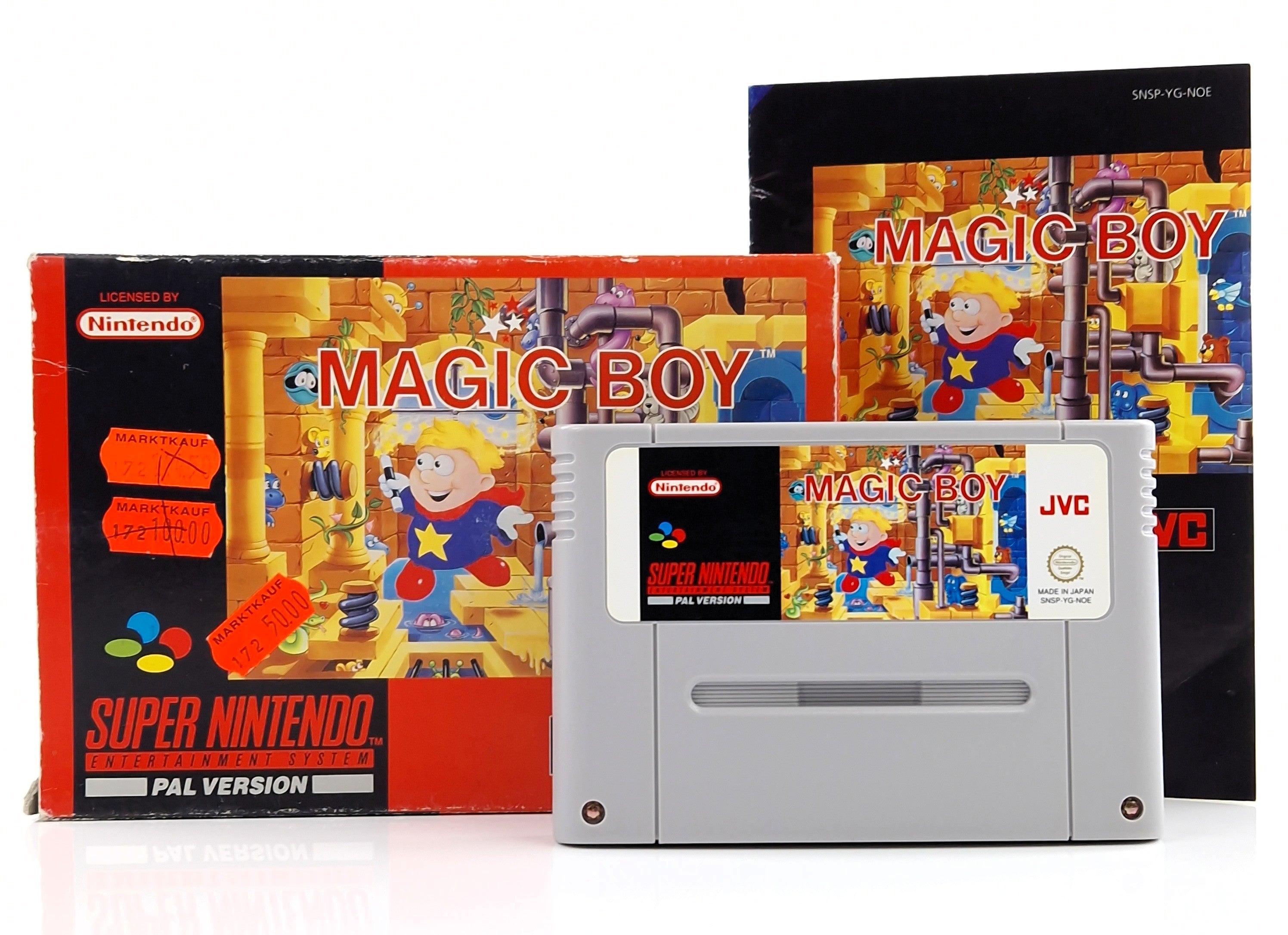 Super Nintendo Spiel – Magic Boy SNES Modul OVP PAL NOE