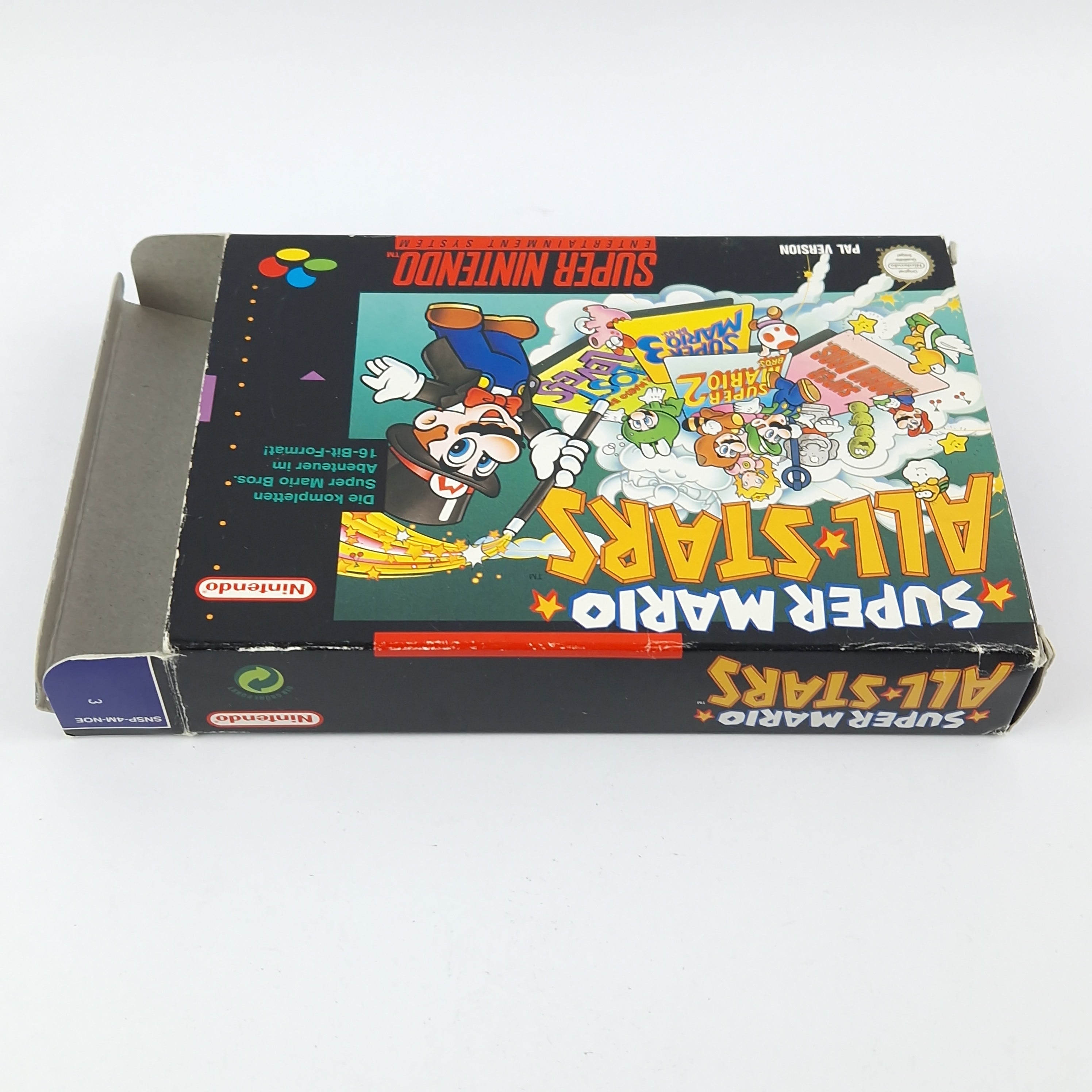 Super Nintendo Spiel: Super Mario All Stars - Modul Anleitung OVP / SNES PAL