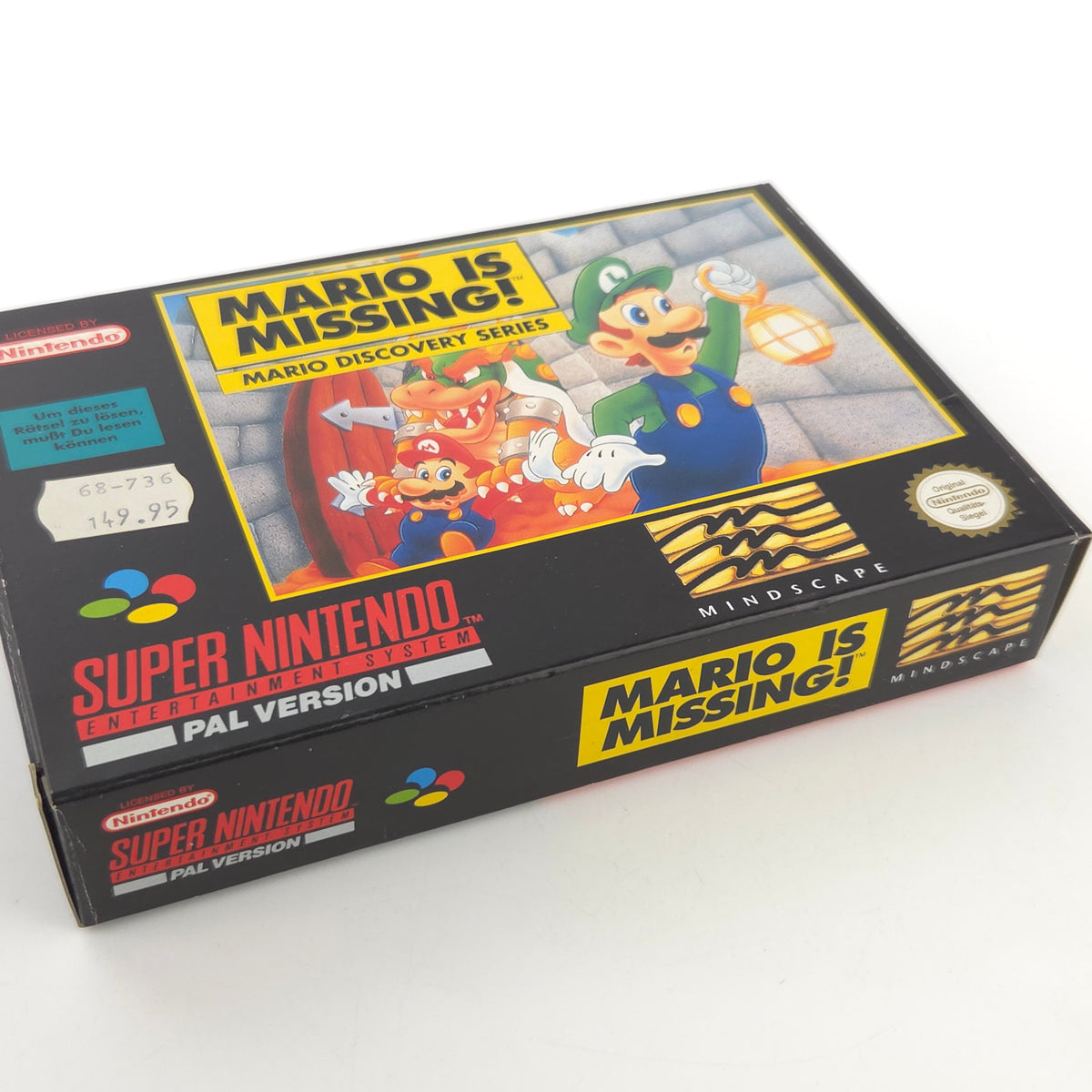 Super Nintendo Spiel Mario is Missing OVP PAL DE
