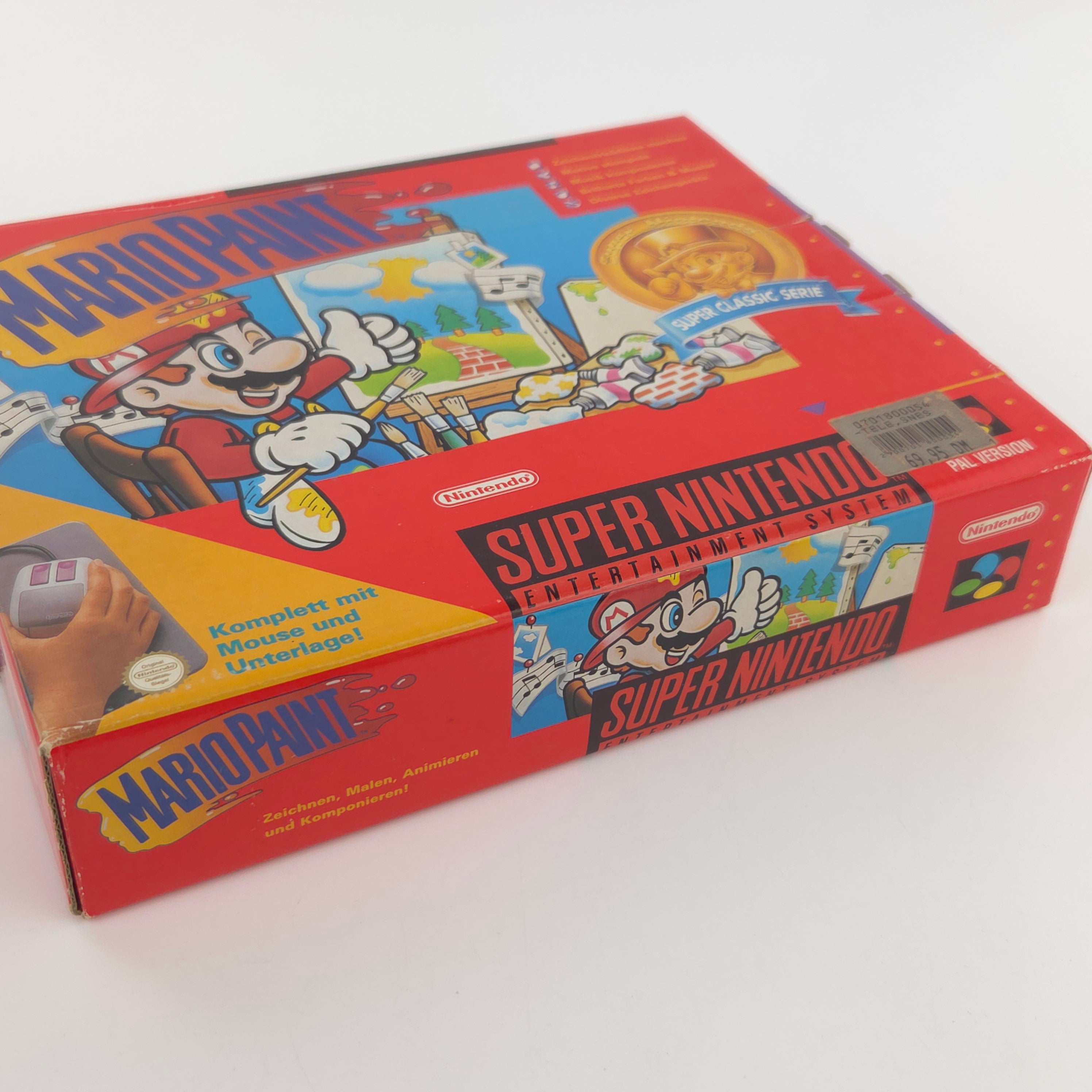 Super Nintendo Spiel Mario Paint SNES Maus OVP PAL NOE