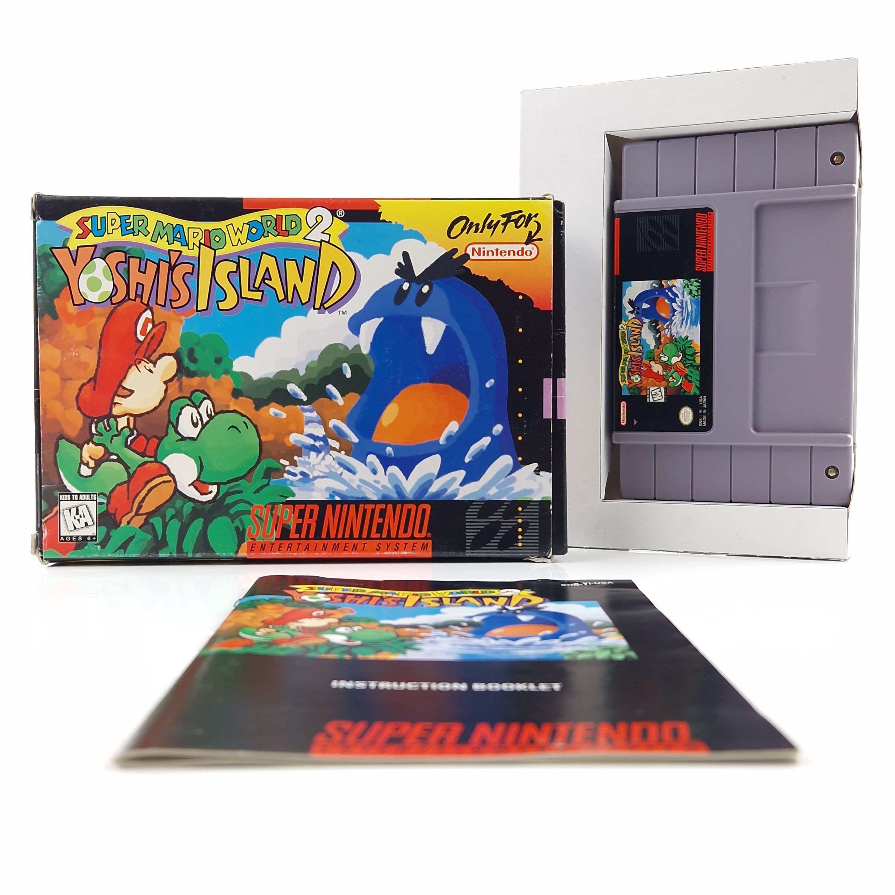 Super Nintendo Spiel – Super Mario World 2 Yoshis Island OVP