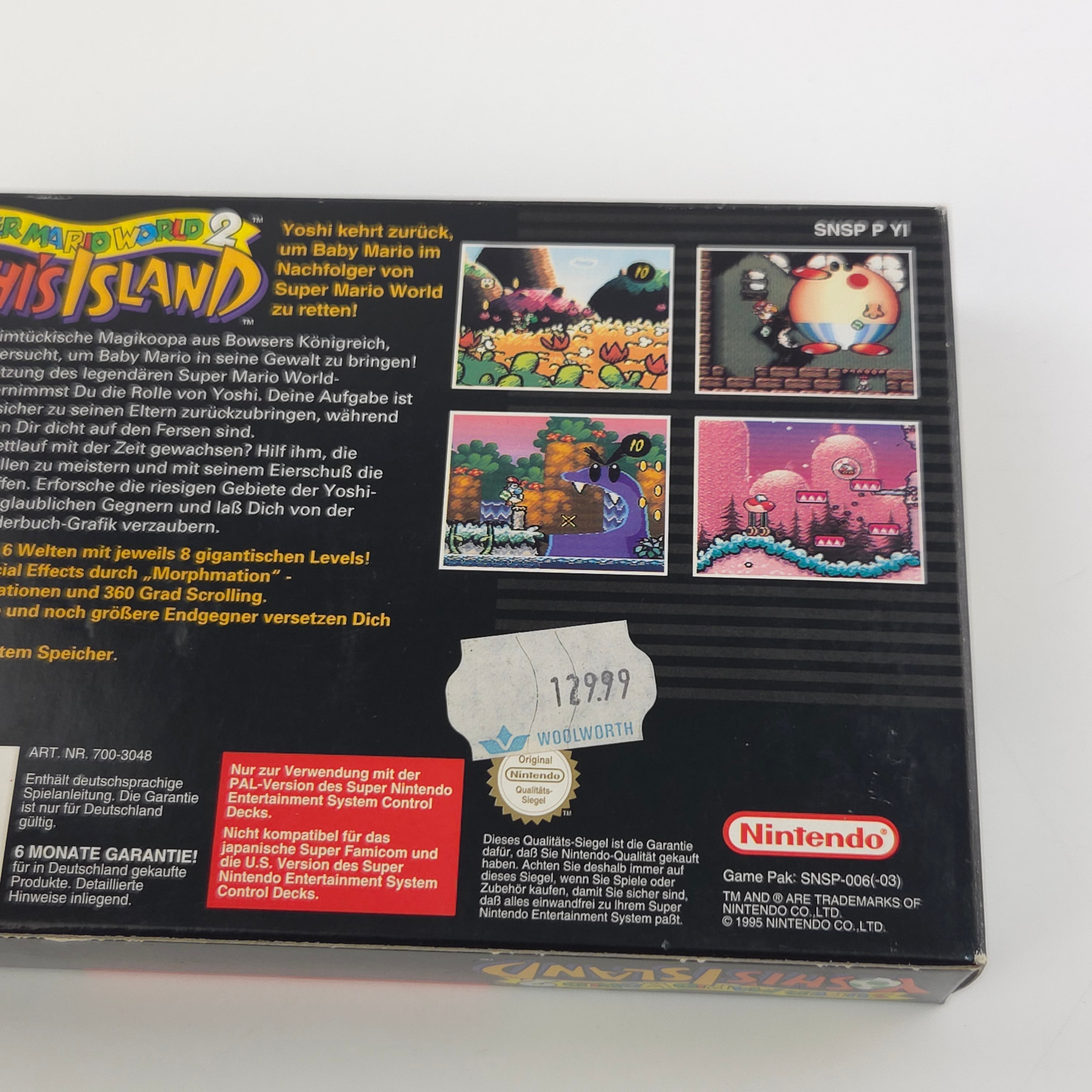 Super Nintendo Spiel – Super Mario World 2 Yoshis Island OVP