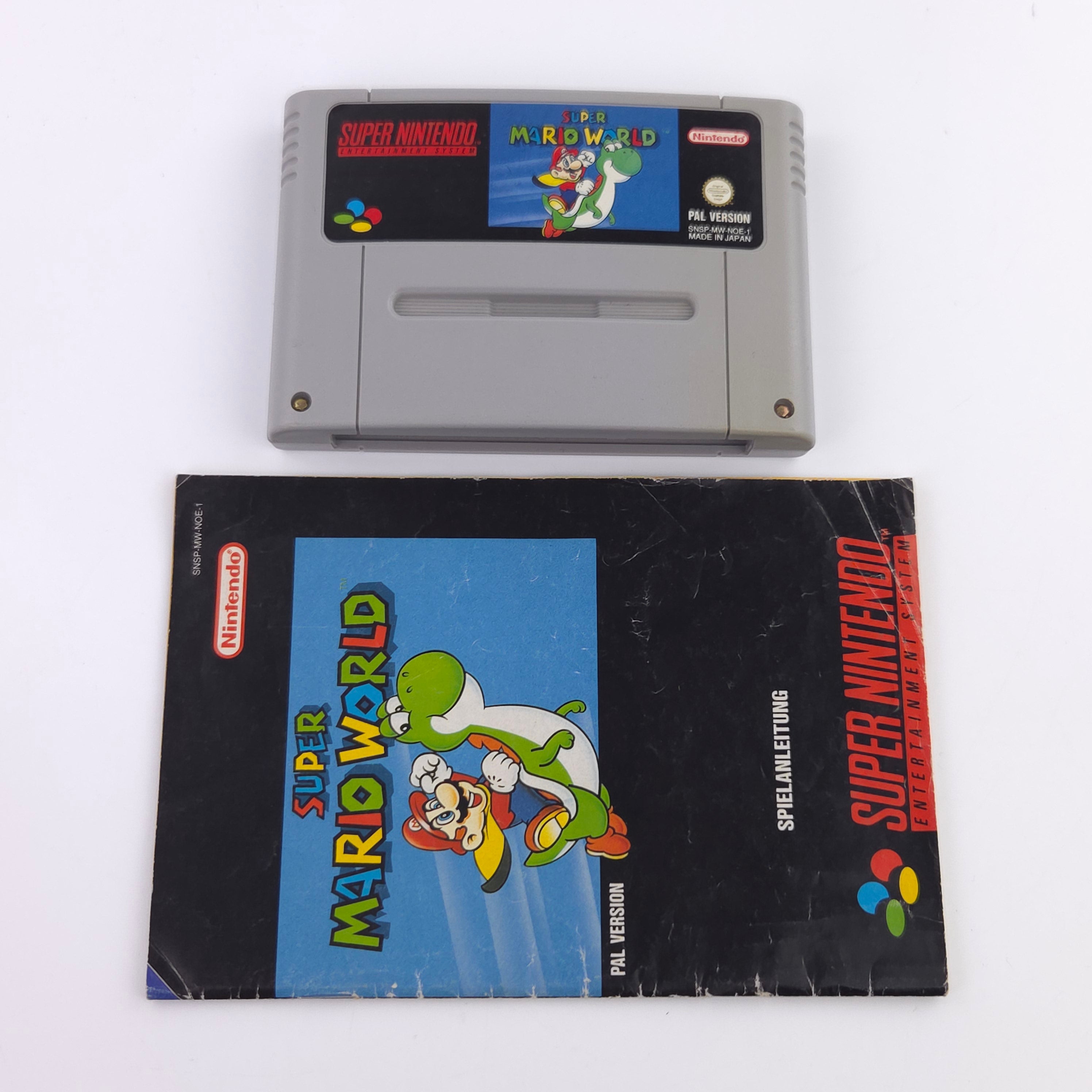 Super Nintendo Spiel – Super Mario World mit Anleitung (PAL)