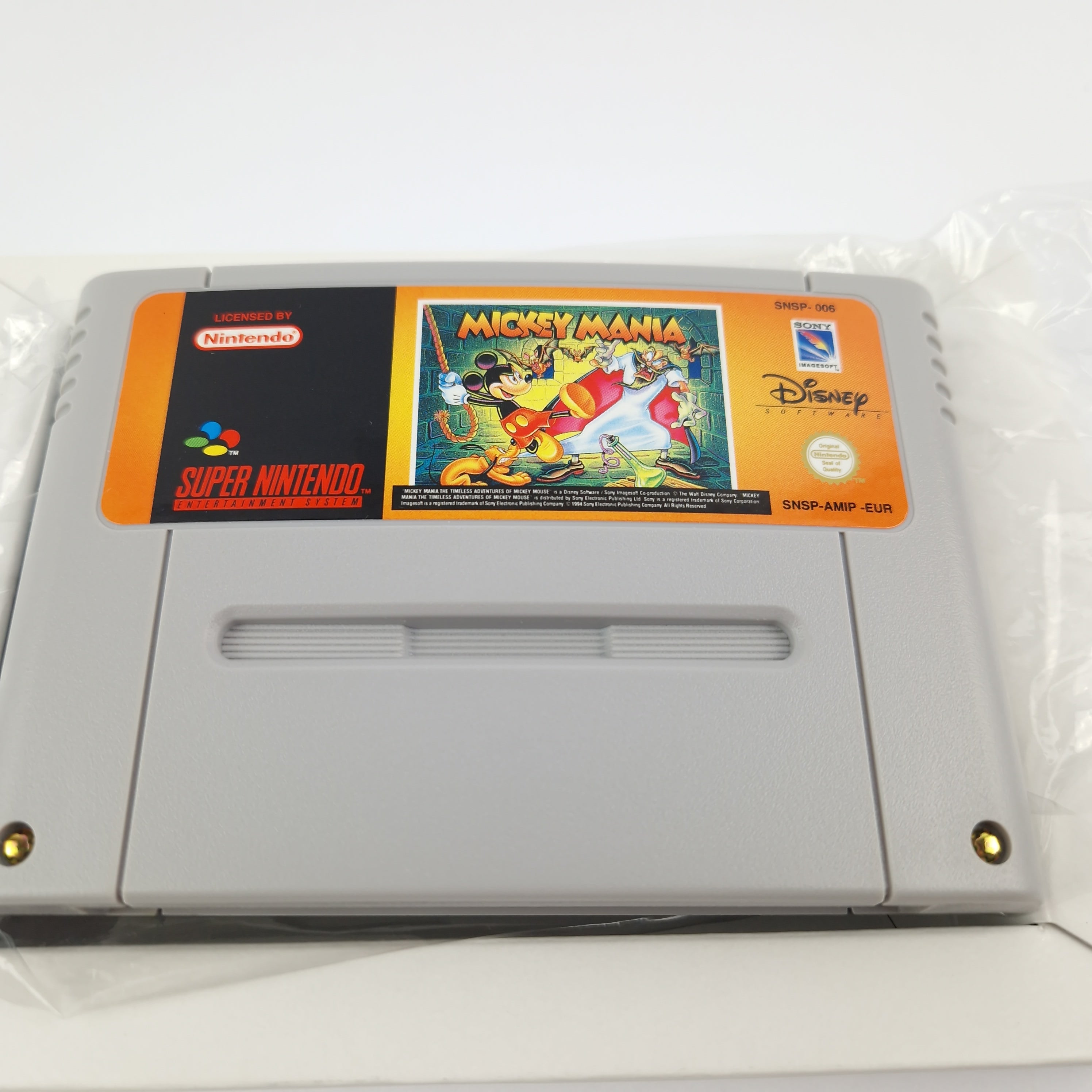 Super Nintendo Spiel – Mickey Mania OVP PAL CIB SNES Disney