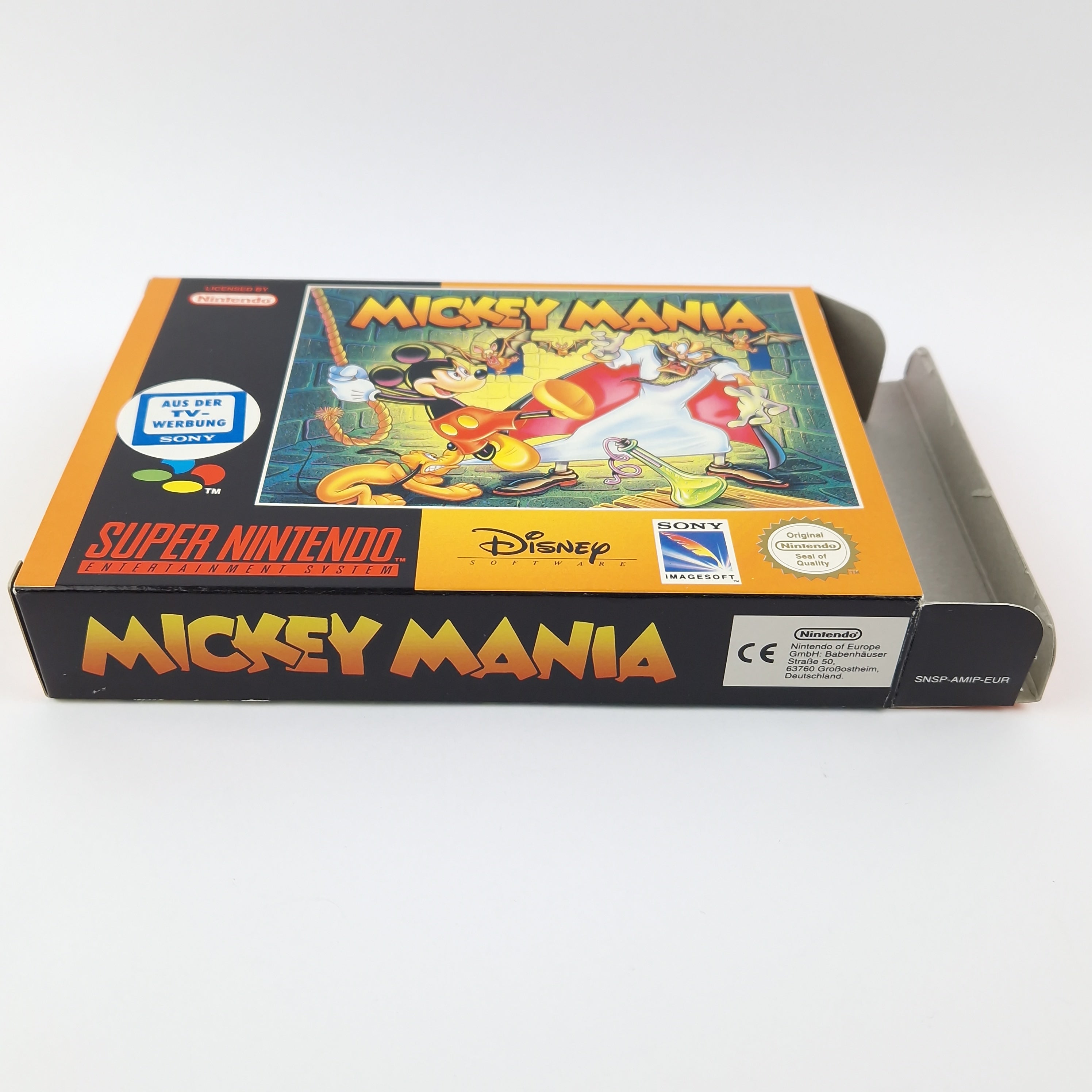 Super Nintendo Spiel – Mickey Mania OVP PAL CIB SNES Disney
