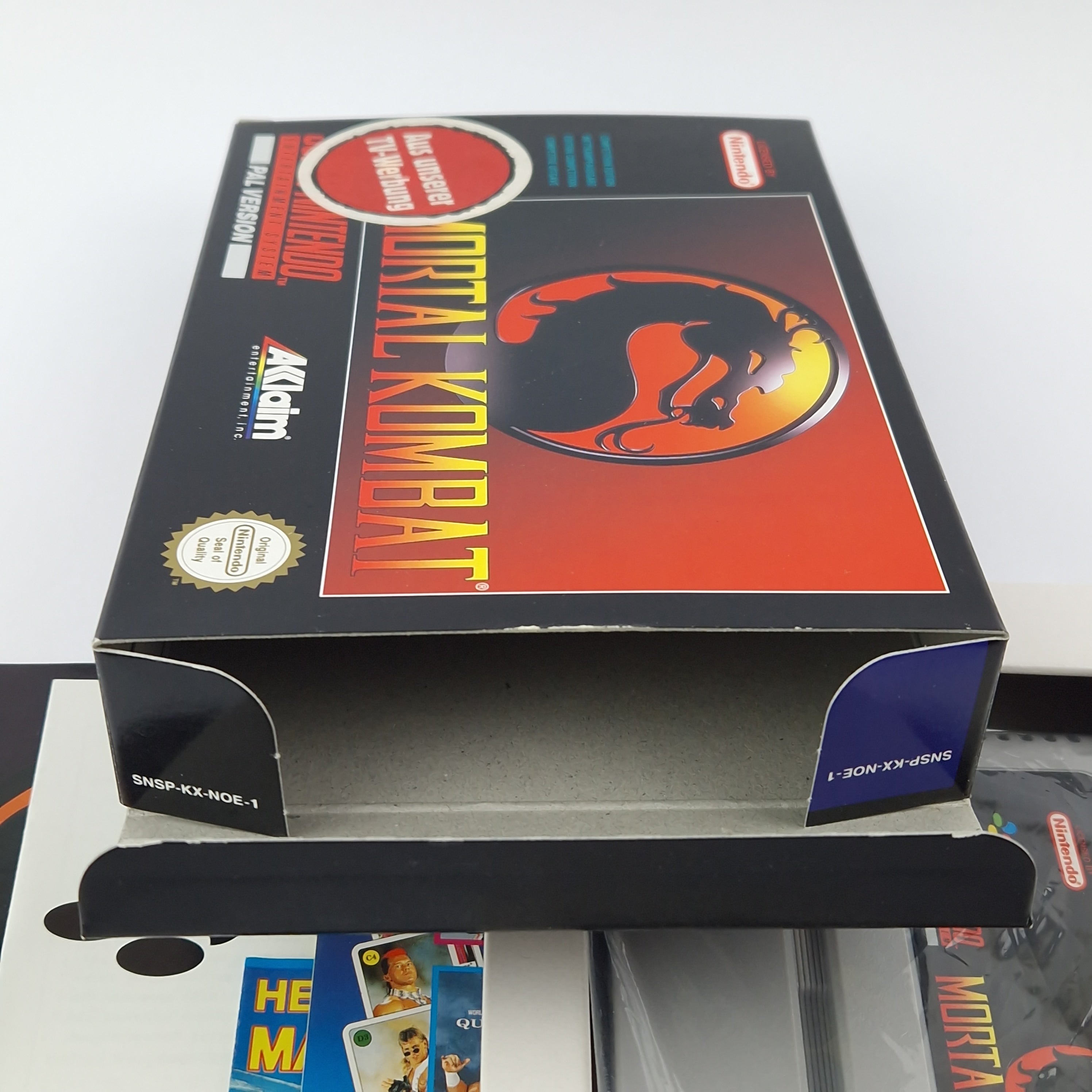 Super Nintendo Spiel – Mortal Kombat OVP CIB PAL EUR
