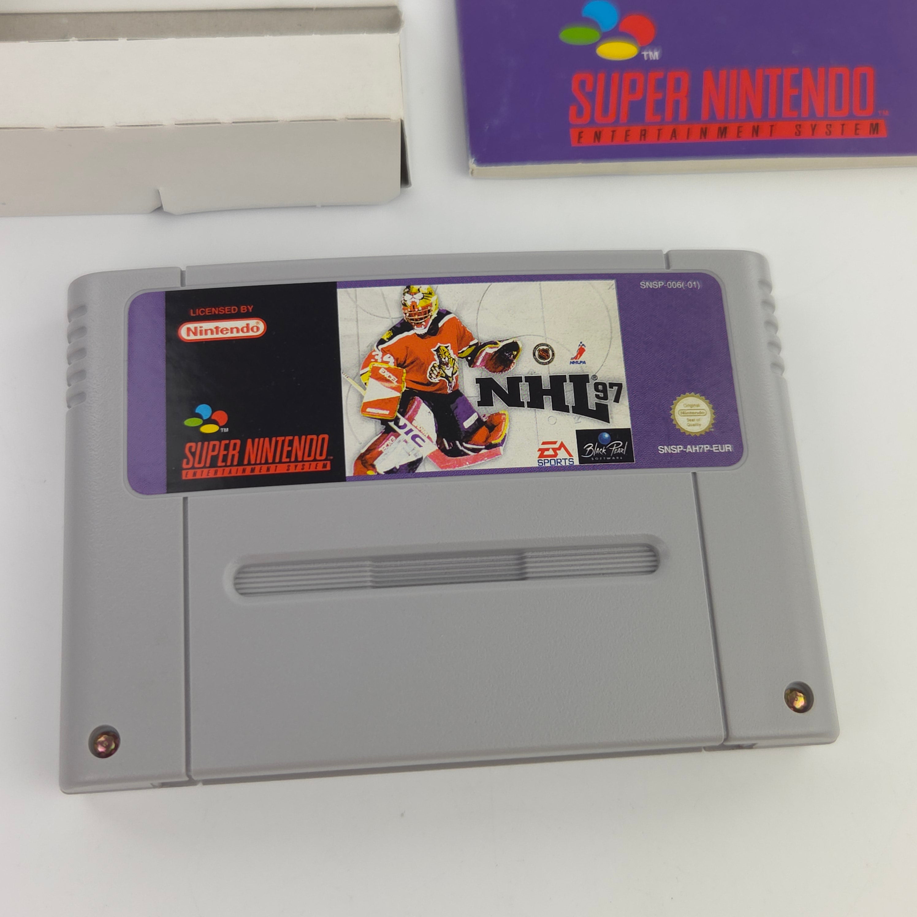 Super Nintendo Spiel NHL 97 SNES Modul Anleitung OVP PAL