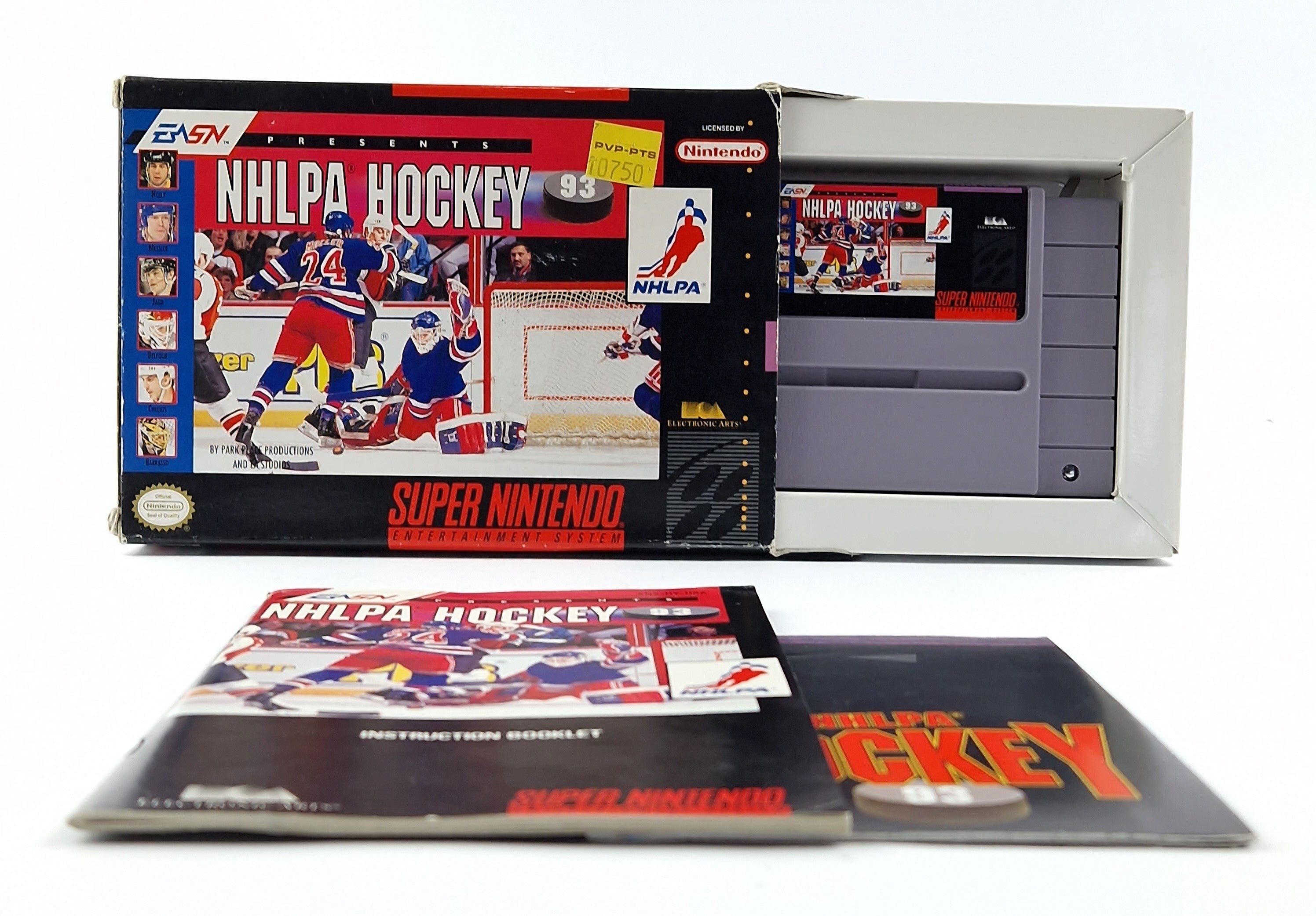 Super Nintendo Spiel – NHLPA Hockey 93 OVP Anleitung SNES