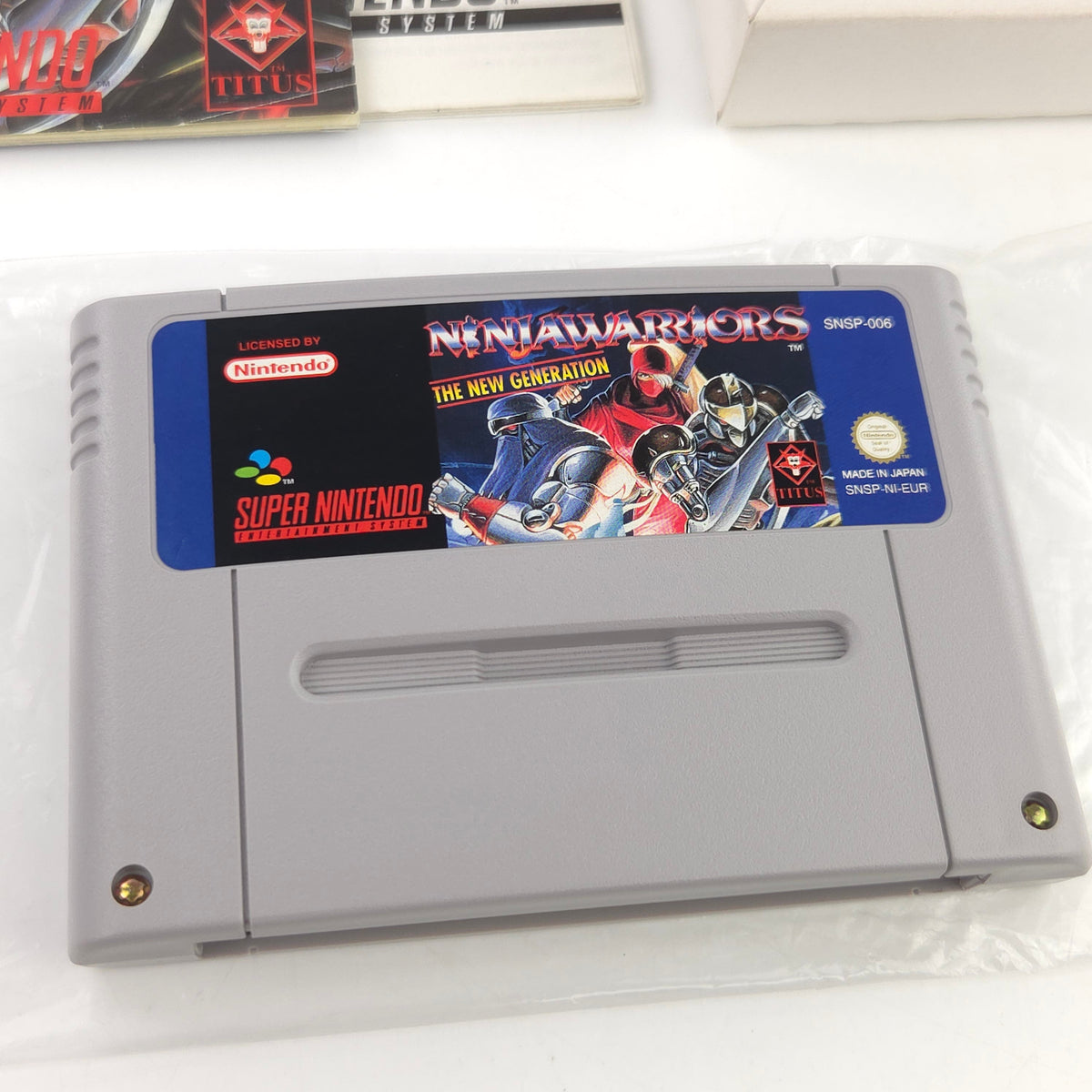 Super Nintendo Spiel Ninja Warriors OVP PAL EUR