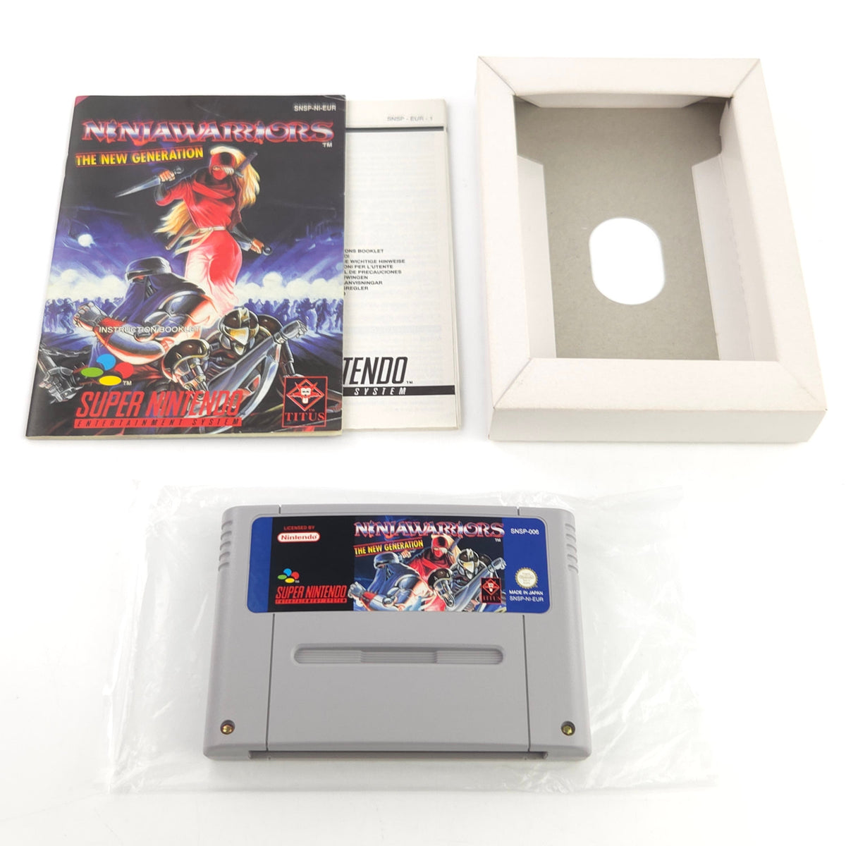 Super Nintendo Spiel Ninja Warriors OVP PAL EUR