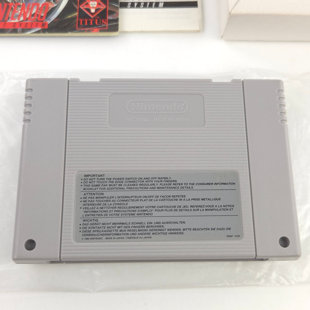 Super Nintendo Spiel Ninja Warriors OVP PAL EUR