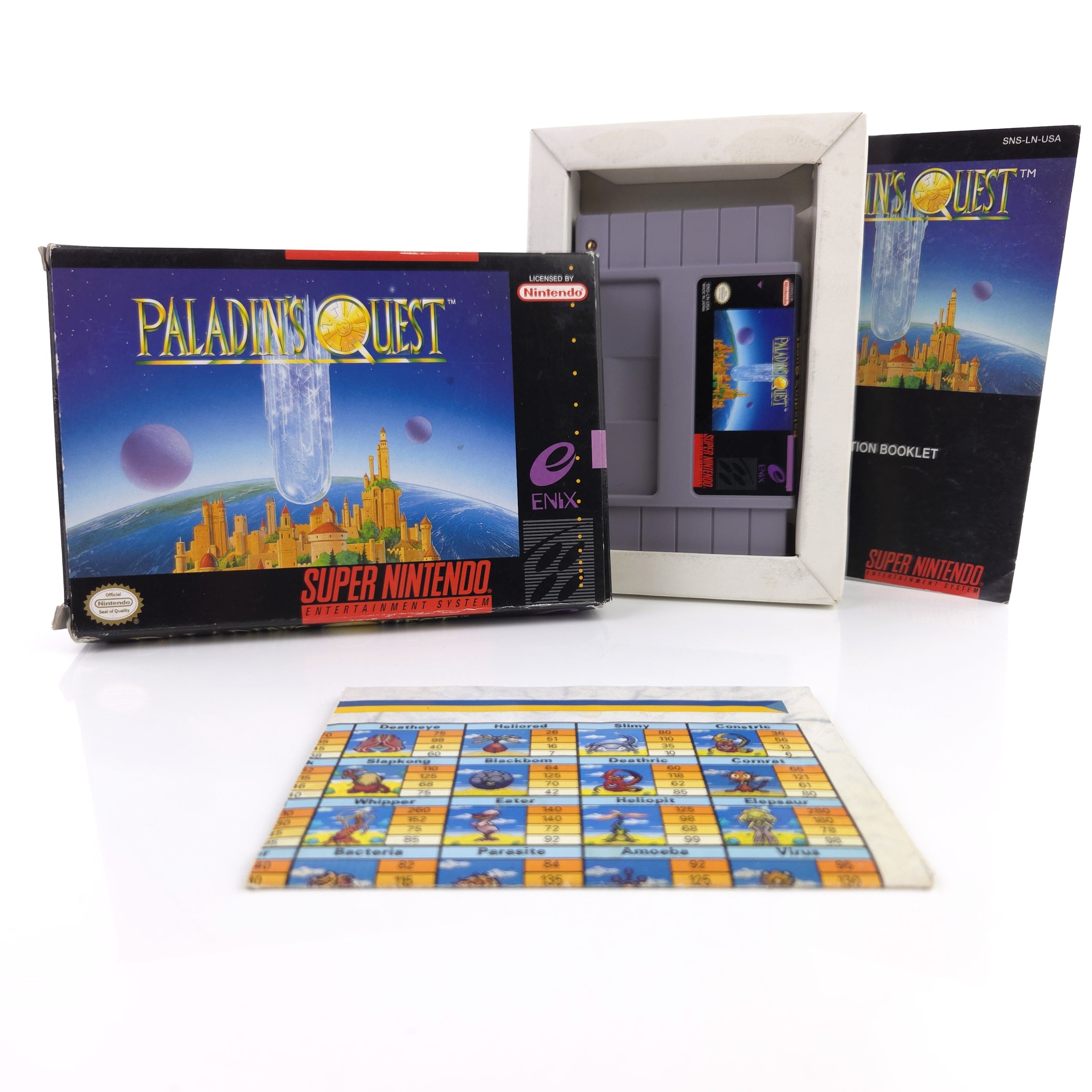 Super Nintendo Spiel – Paladins Quest (OVP NTSC-USA)