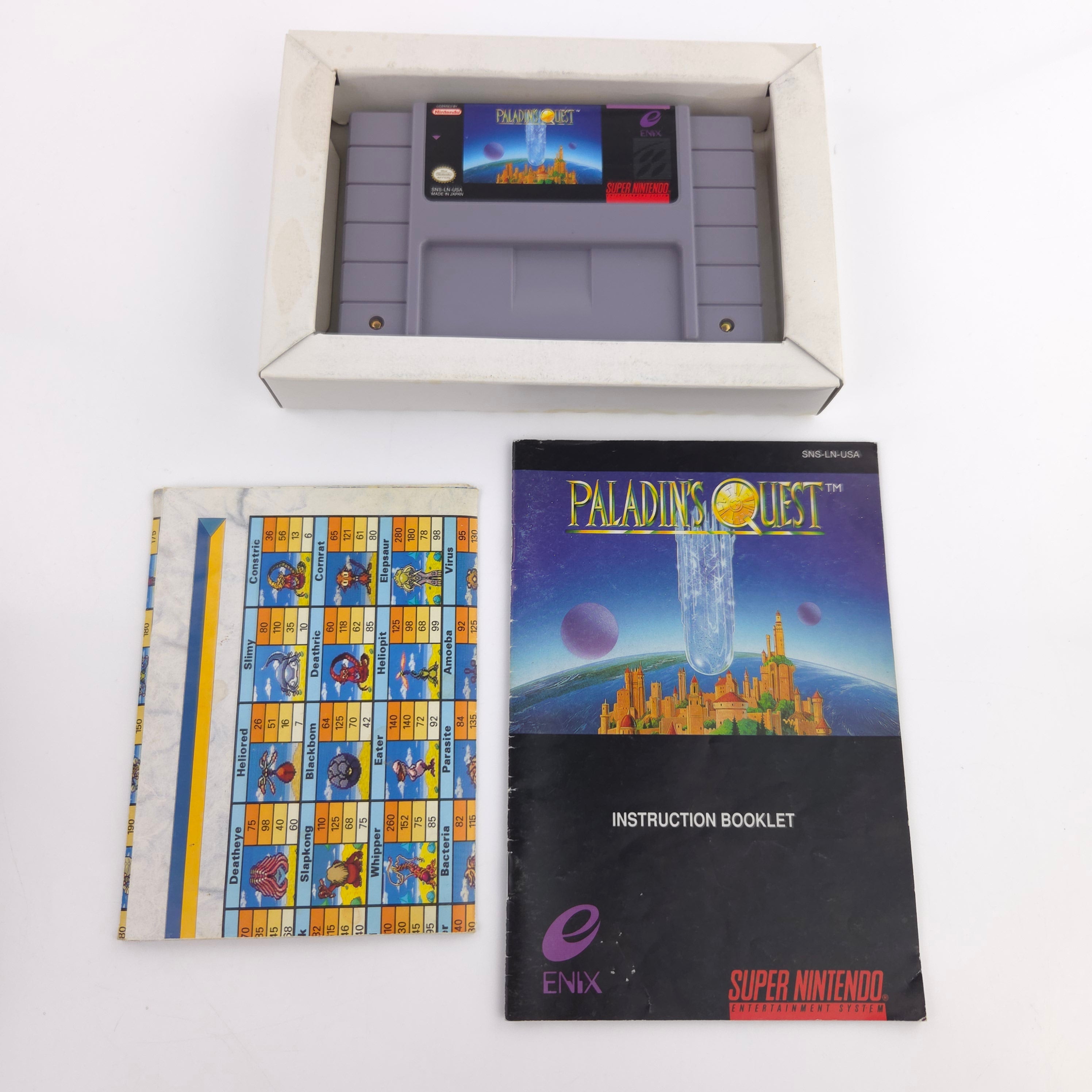 Super Nintendo Spiel – Paladins Quest (OVP NTSC-USA)