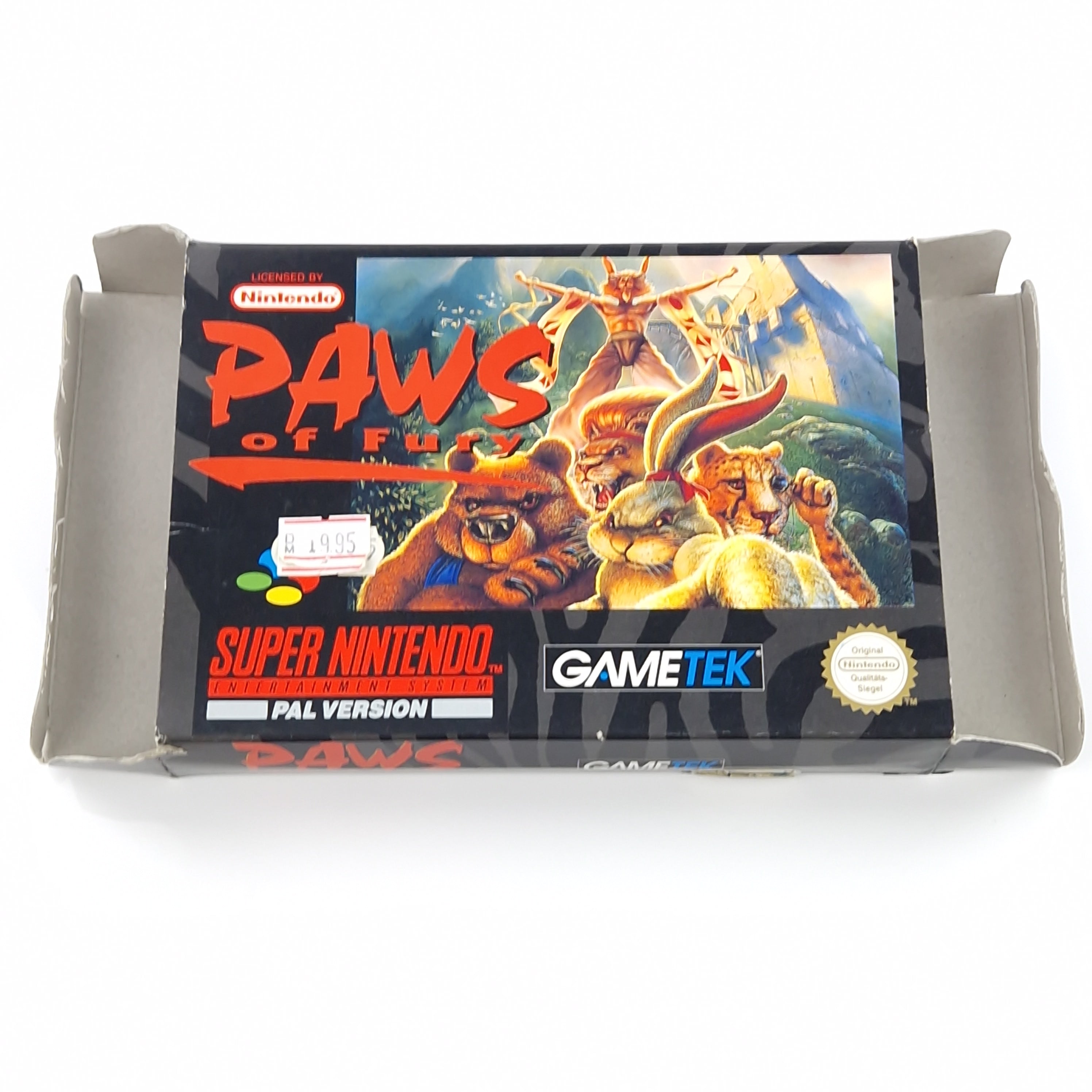 Super Nintendo Spiel – Paws of Fury Modul Anleitung OVP PAL