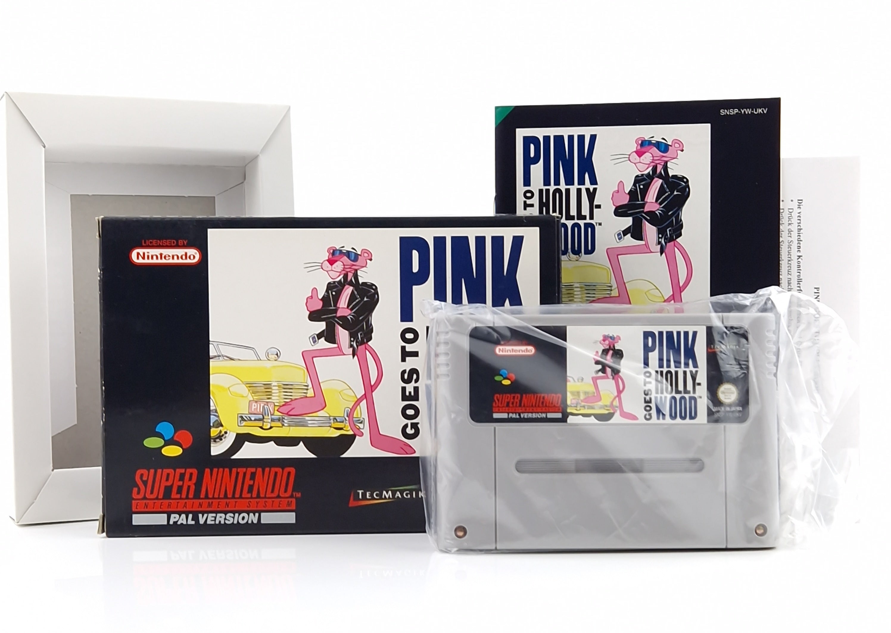 Super Nintendo Spiel – Pink Goes to Hollywood SNES PAL OVP