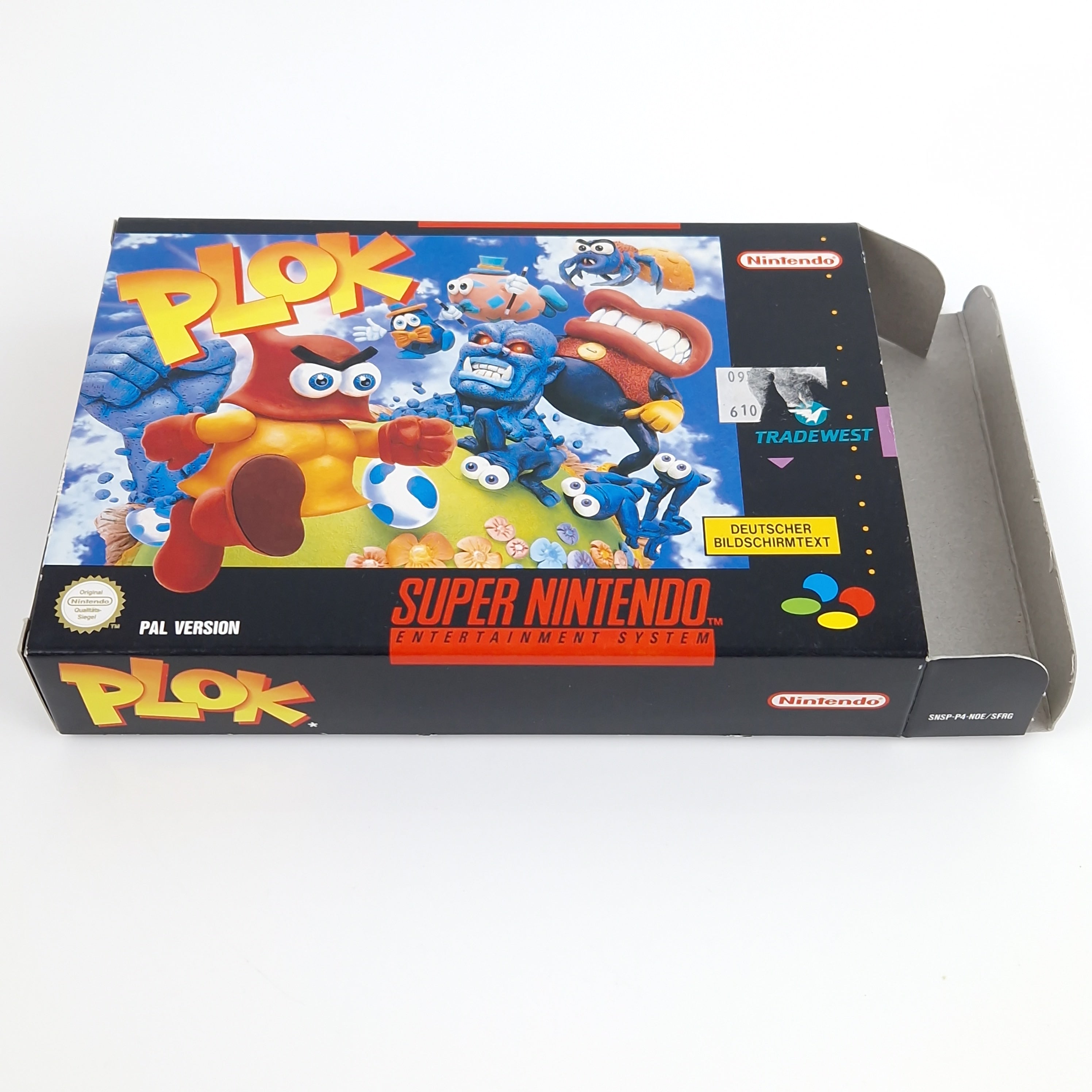 Super Nintendo Spiel – Plok Modul Anleitung OVP PAL NOE