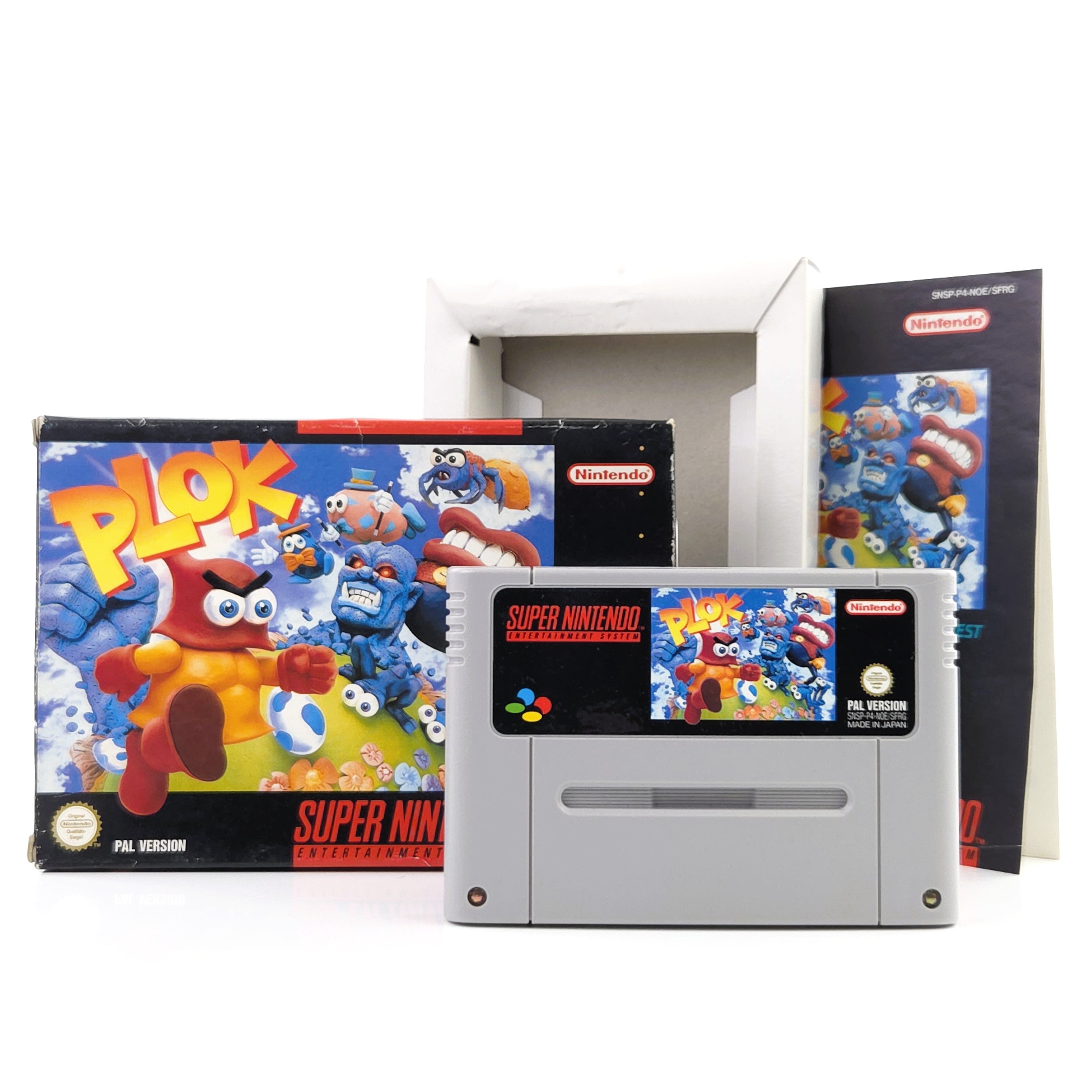 Super Nintendo Spiel – Plok (SNES OVP PAL)