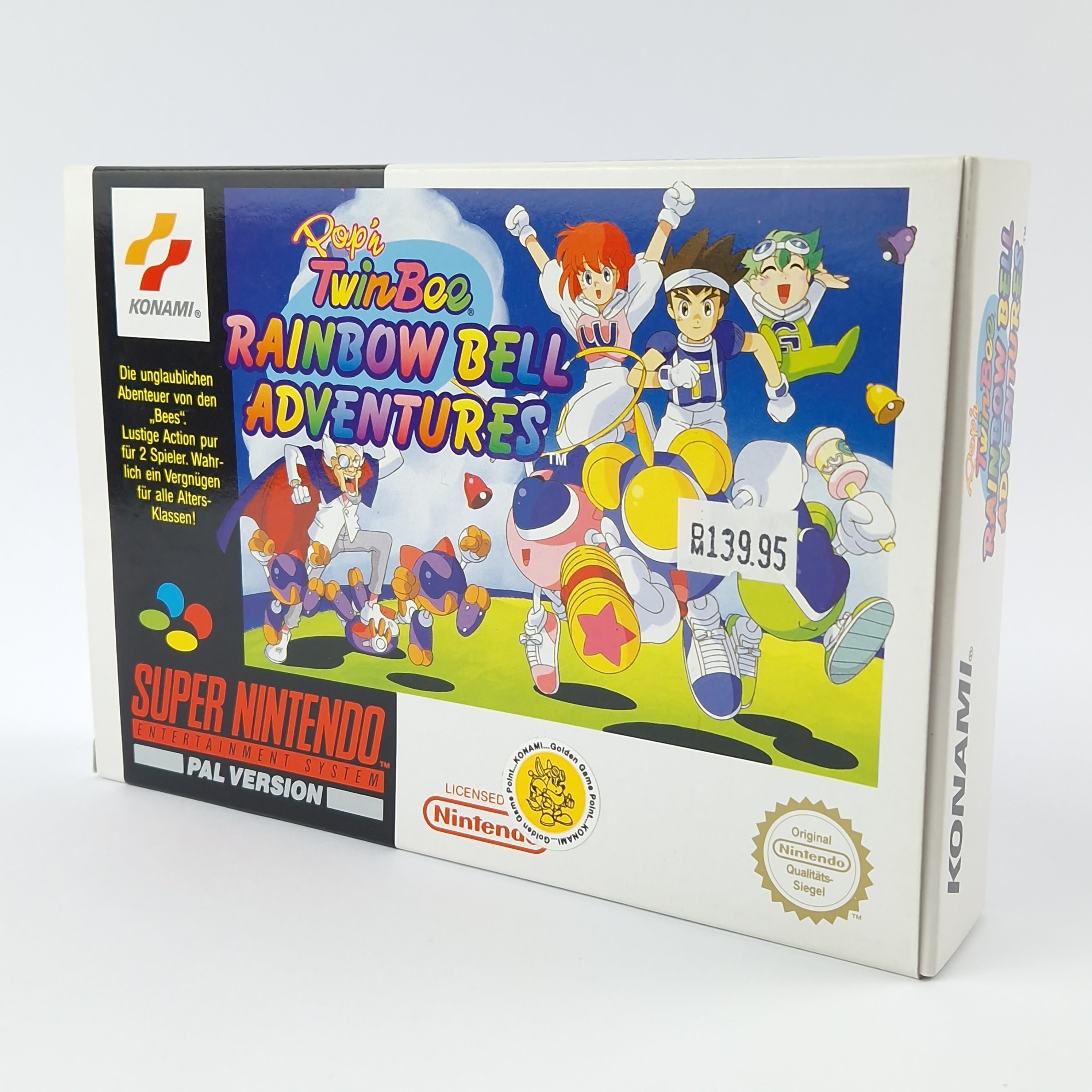 Super Nintendo Spiel – Popn TwinBee Rainbow Bell (OVP PAL)