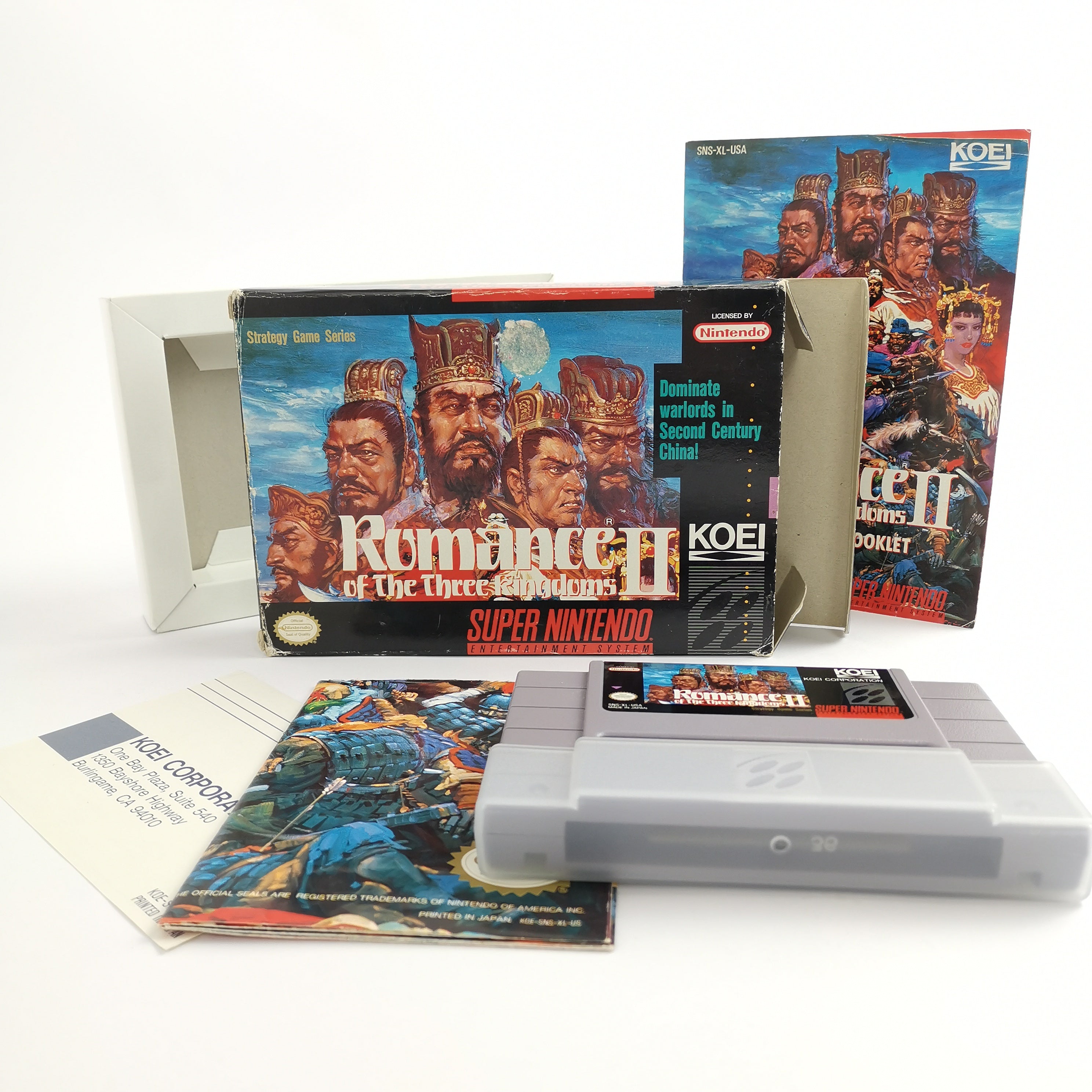 Super Nintendo Spiel – Romance of the Three Kingdoms II OVP