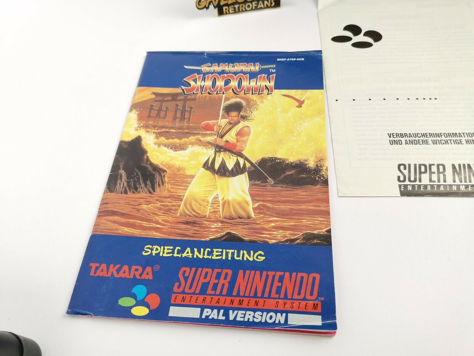 Super Nintendo Spiel – Samurai Shodown OVP PAL