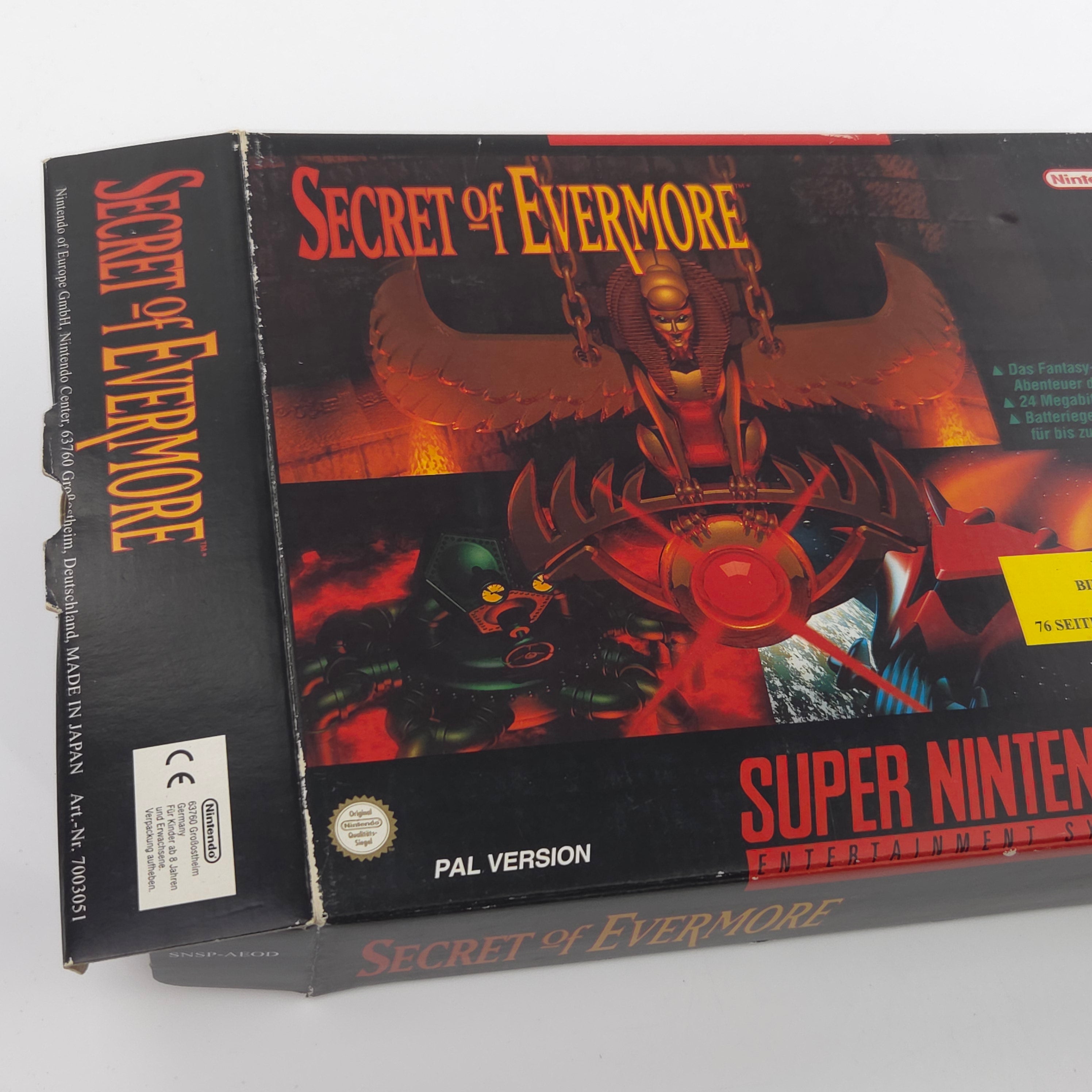 Super Nintendo Spiel – Secret of Evermore (OVP PAL)