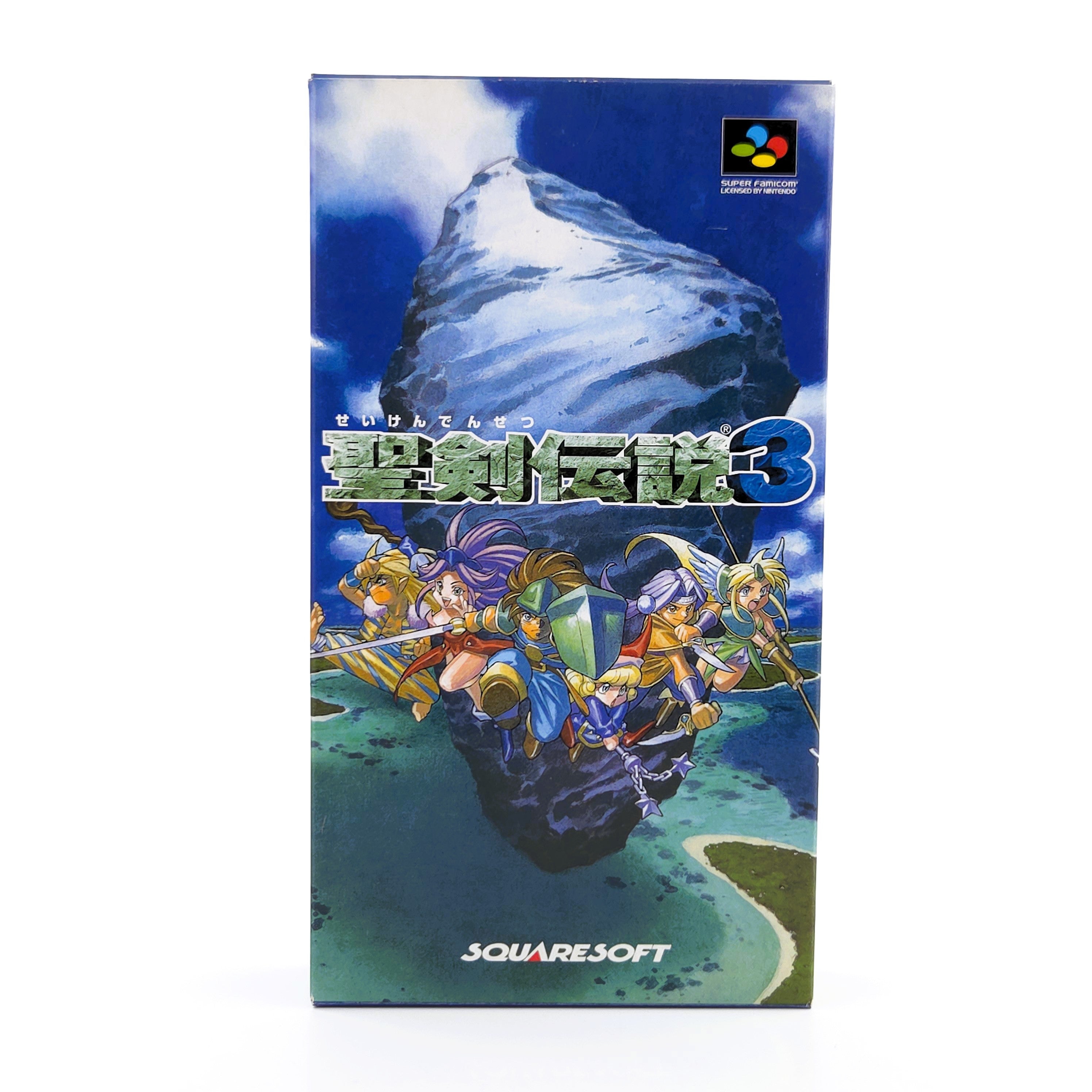 Super Nintendo Spiel – Seiken Denetsu 3 OVP NTSC-J Japan