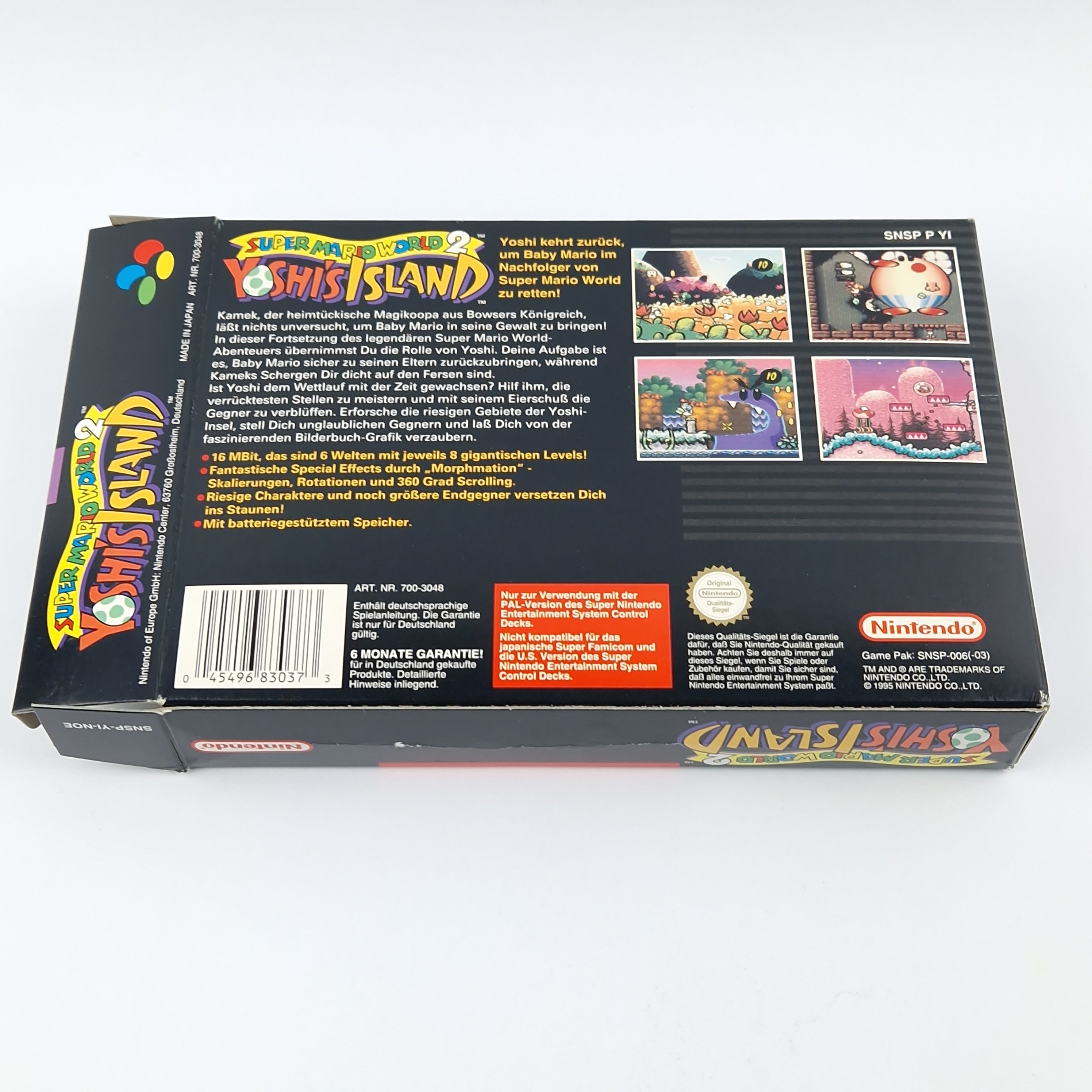 Super Nintendo Spiel – Yoshis Island OVP CIB SNES NOE