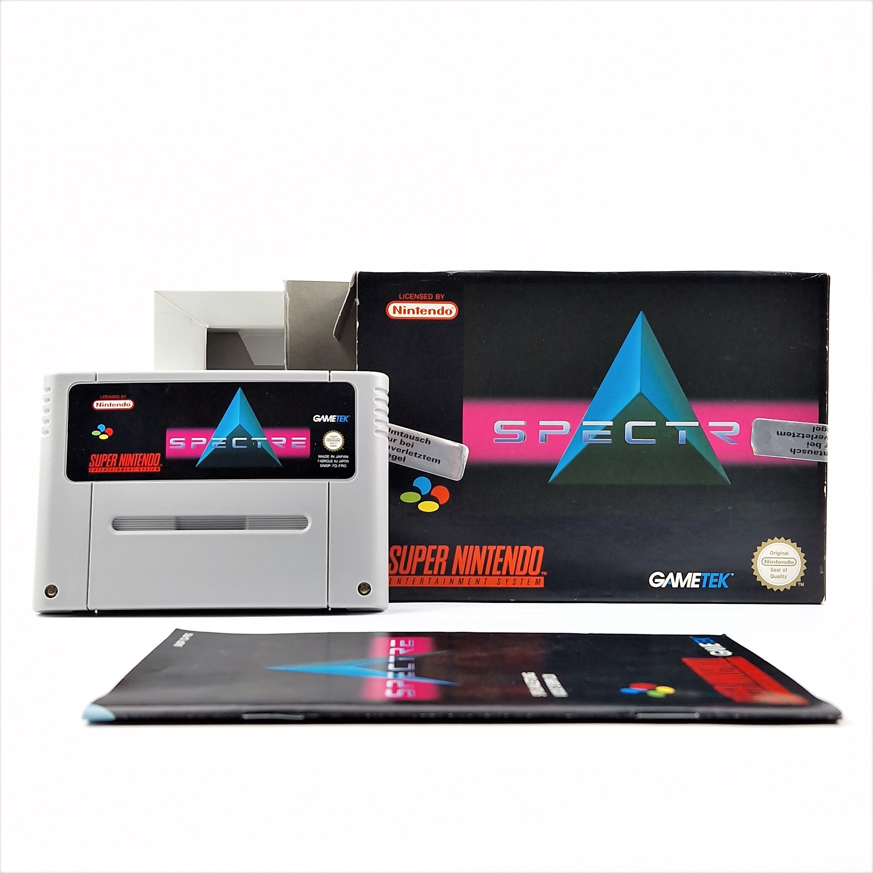 Super Nintendo Spiel – Spectre OVP Anleitung PAL SNES