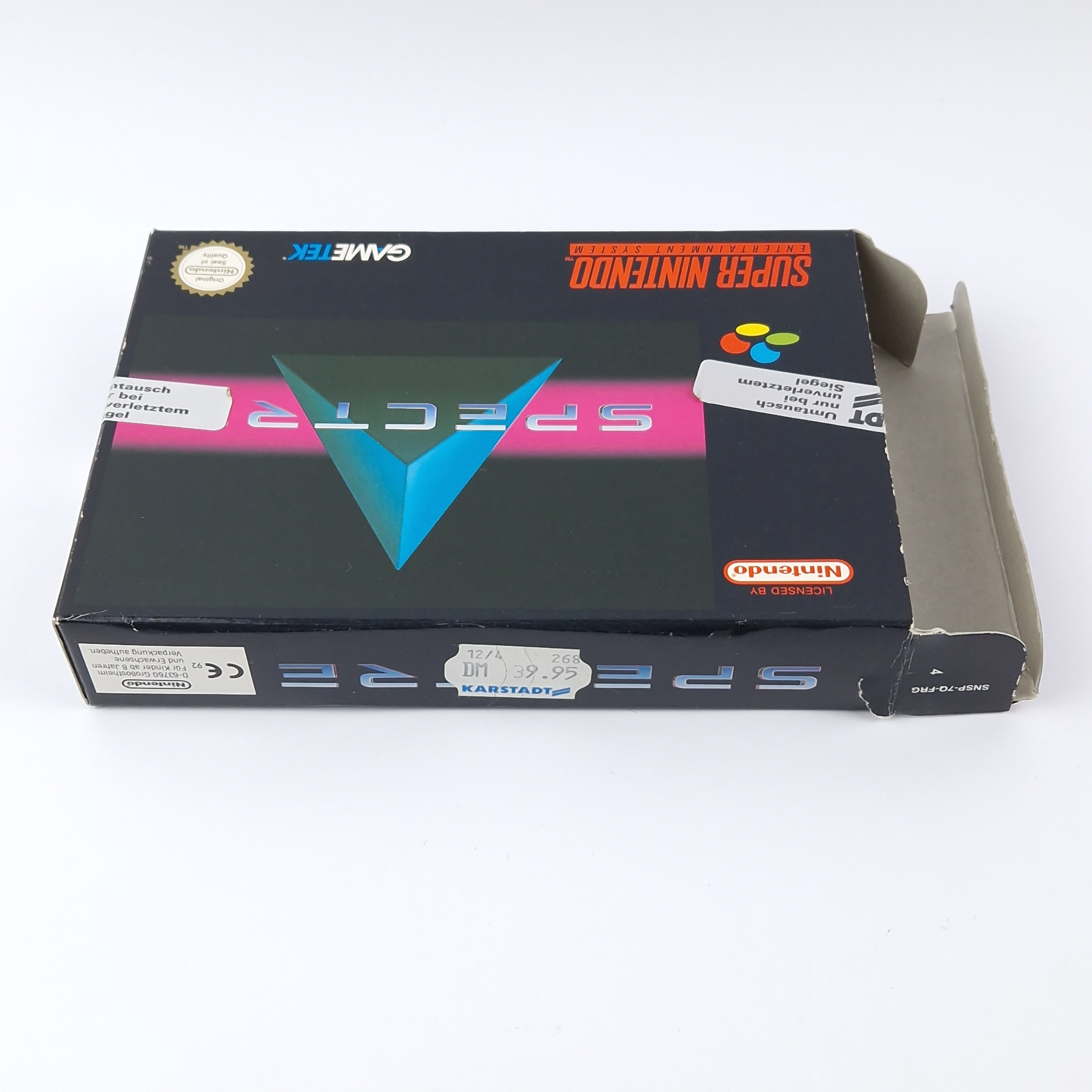 Super Nintendo Spiel – Spectre OVP Anleitung PAL SNES