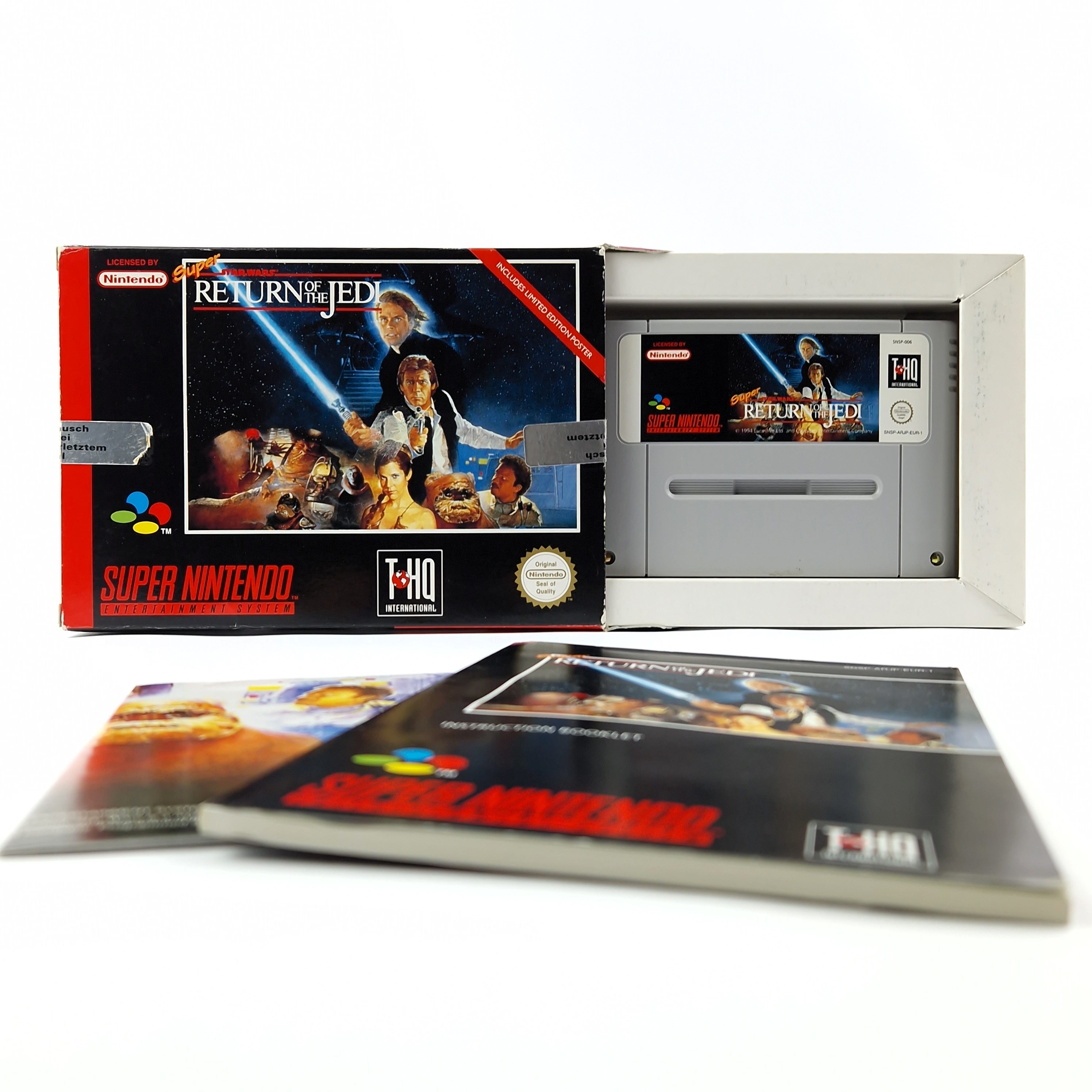 Super Nintendo Spiel – Super Star Wars Return OVP PAL SNES