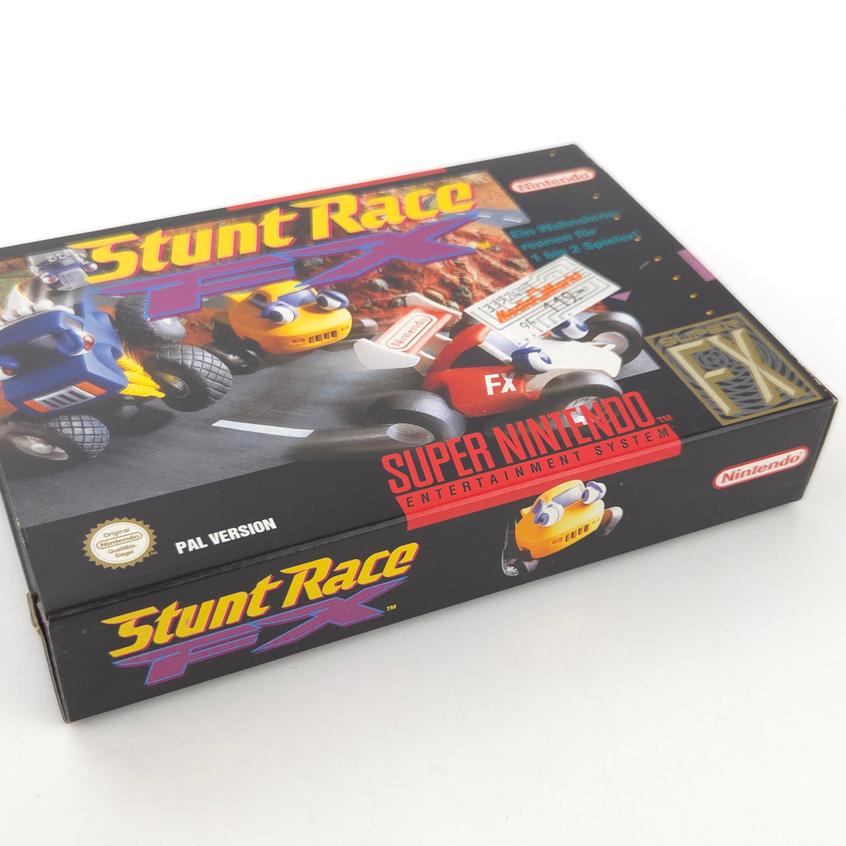 Super Nintendo Spiel Stunt Race FX OVP CIB PAL
