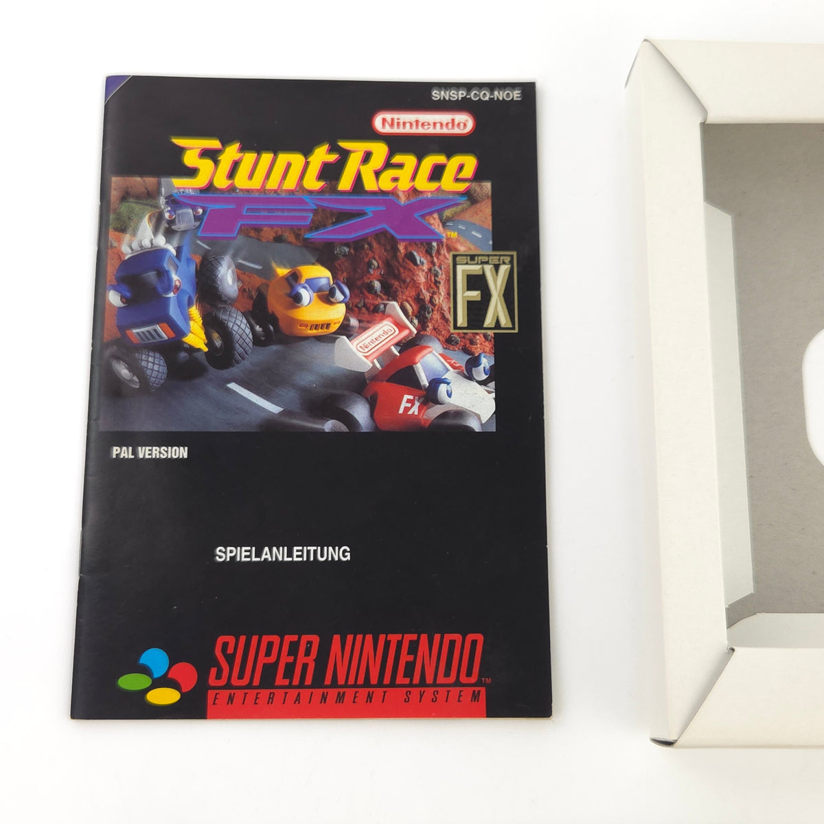 Super Nintendo Spiel Stunt Race FX OVP CIB PAL