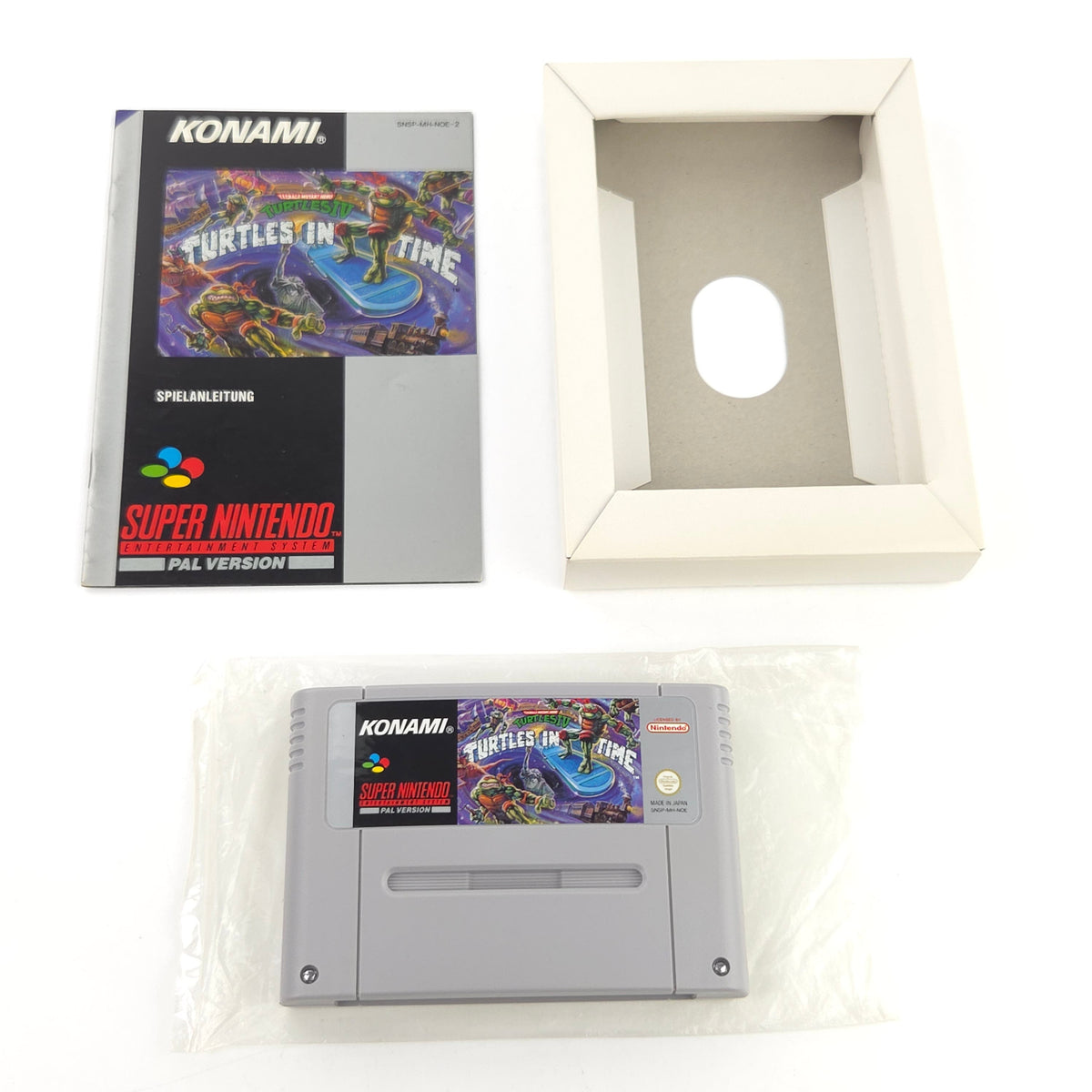 Super Nintendo Spiel TMNT 4 Turtles in Time OVP