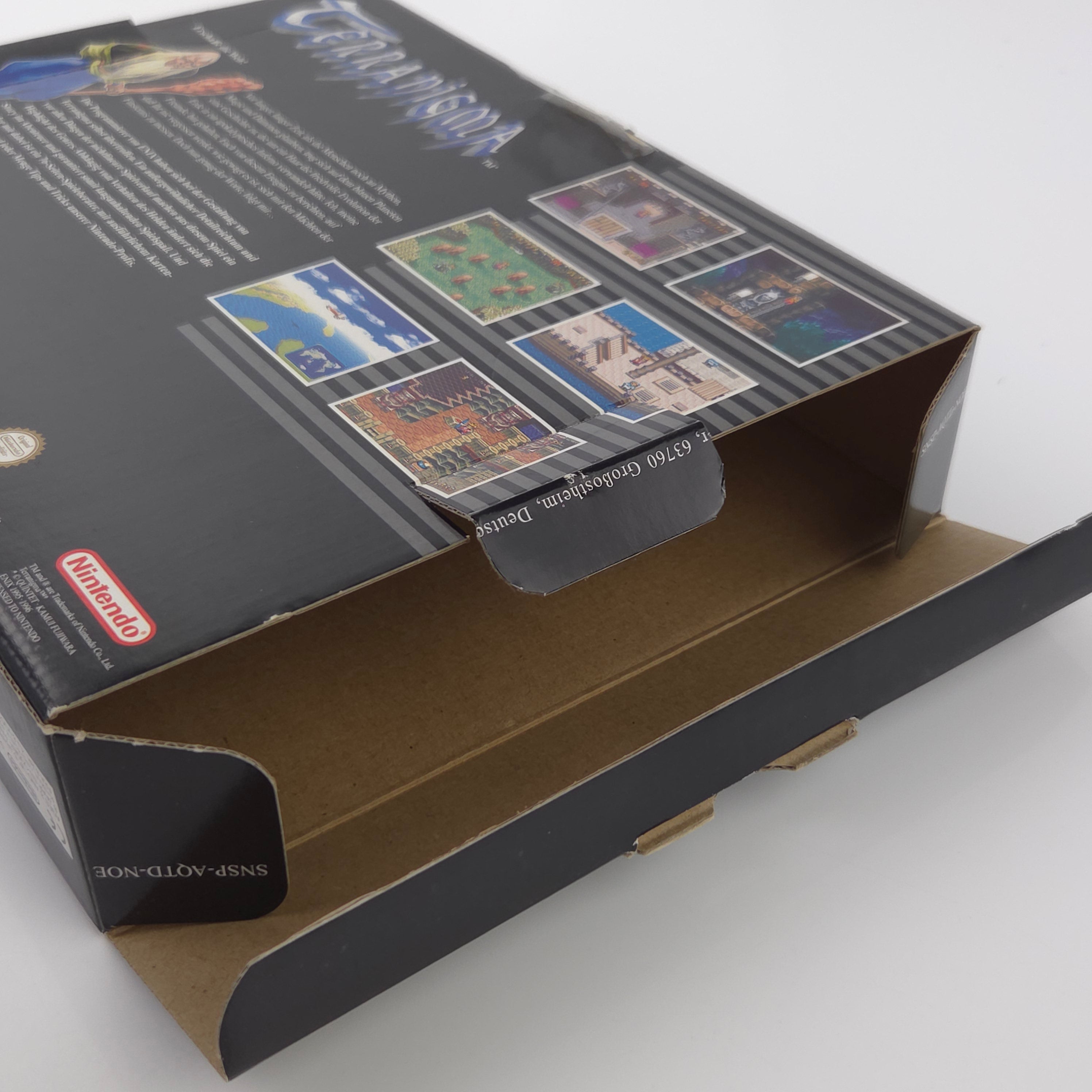 Super Nintendo Spiel – Terranigma Big Box OVP PAL