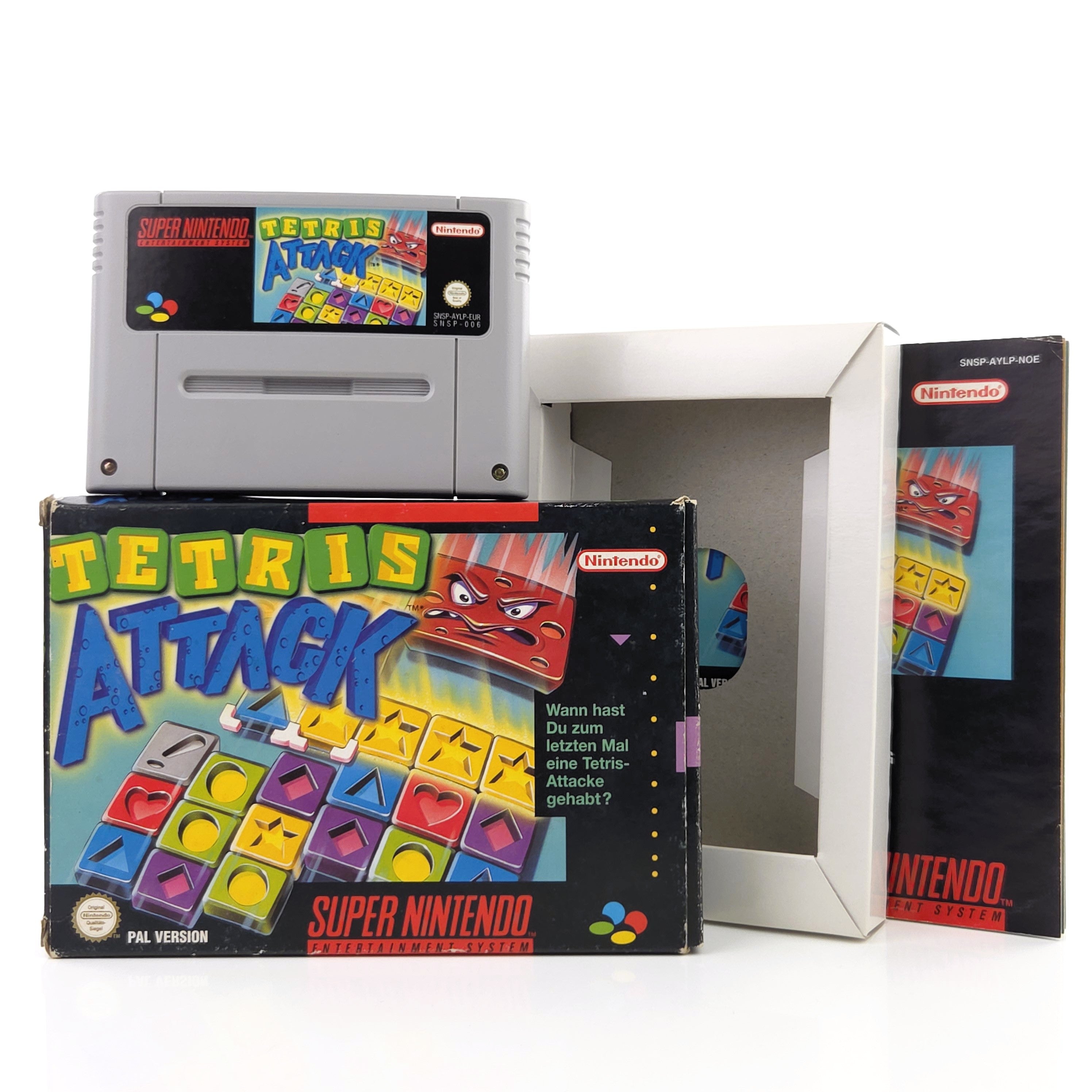 Super Nintendo Spiel – Tetris Attack (SNES OVP)