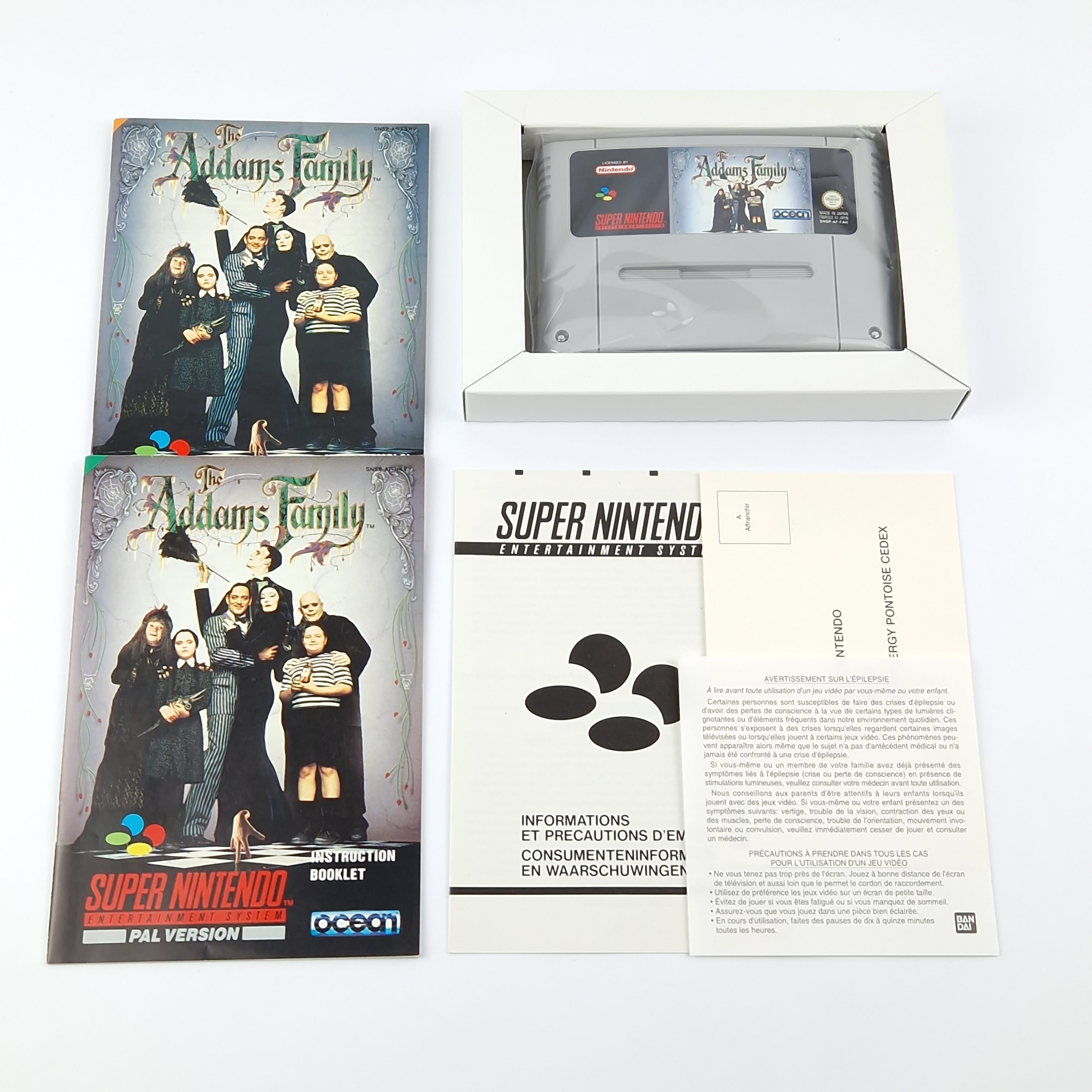 Super Nintendo Spiel – The Addams Family OVP PAL SNES