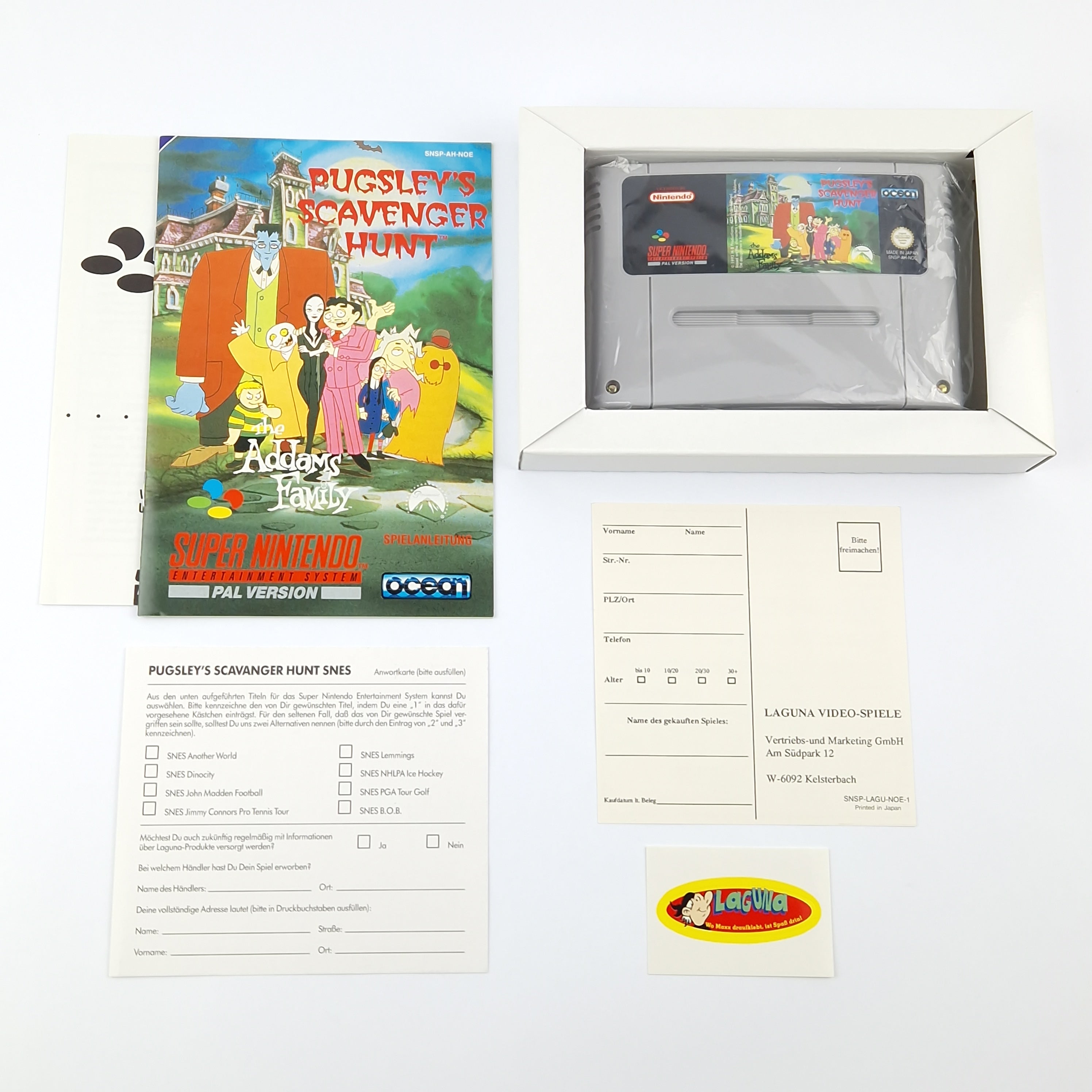 Super Nintendo Spiel – The Addams Family Pugsleys (OVP PAL)