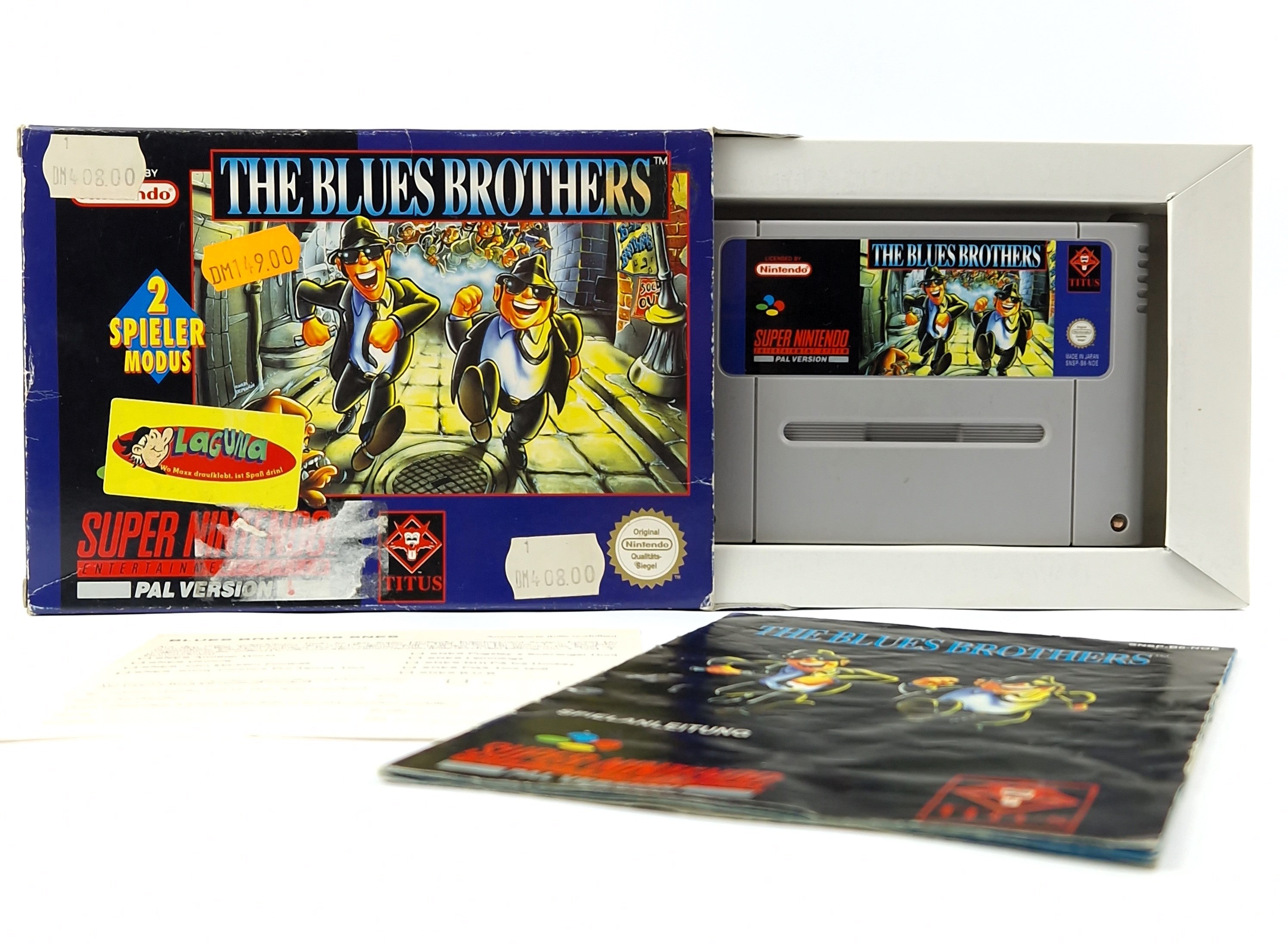 Super Nintendo Spiel – The Blues Brothers Modul OVP SNES