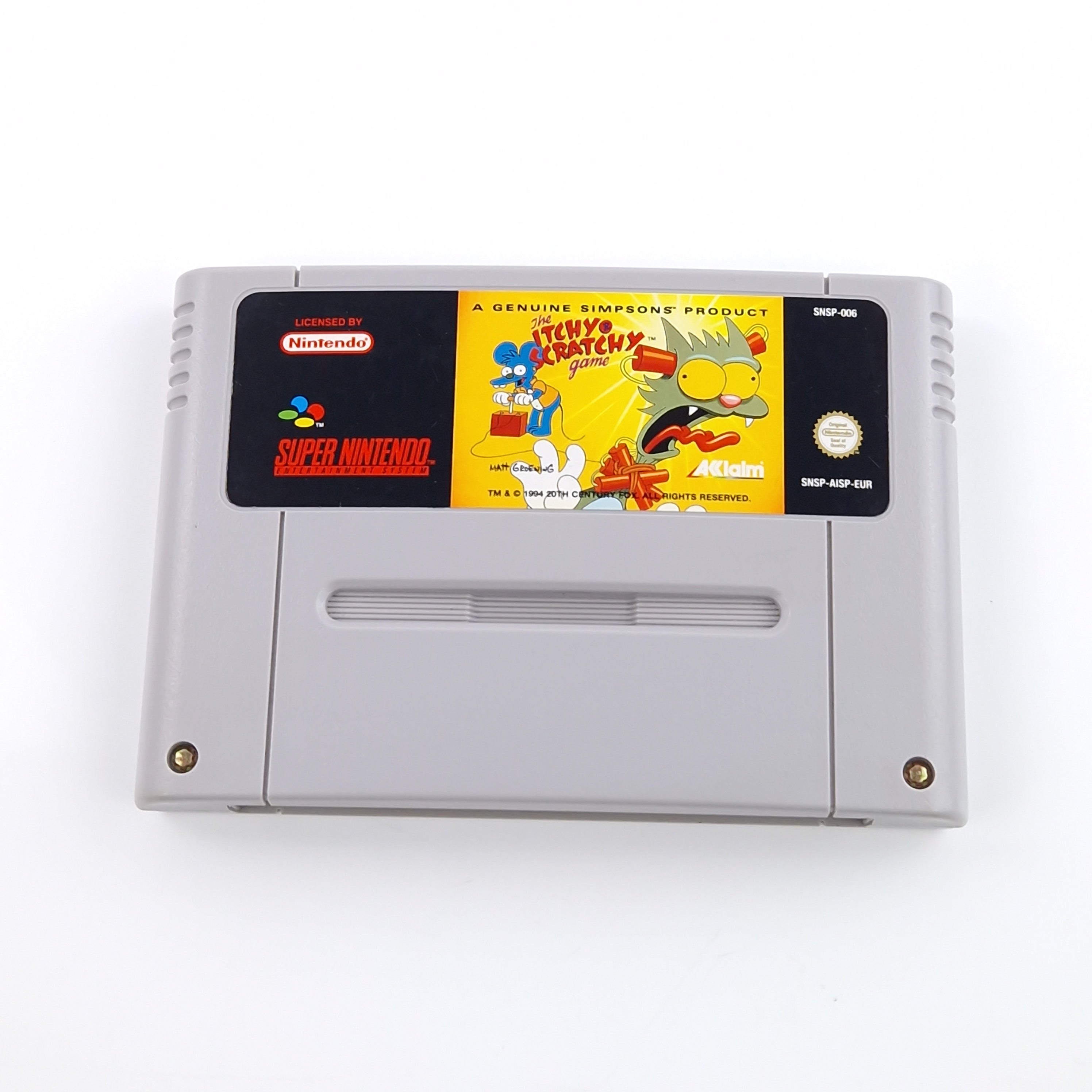 Super Nintendo Spiel – The Itchy & Scratchy Game Modul