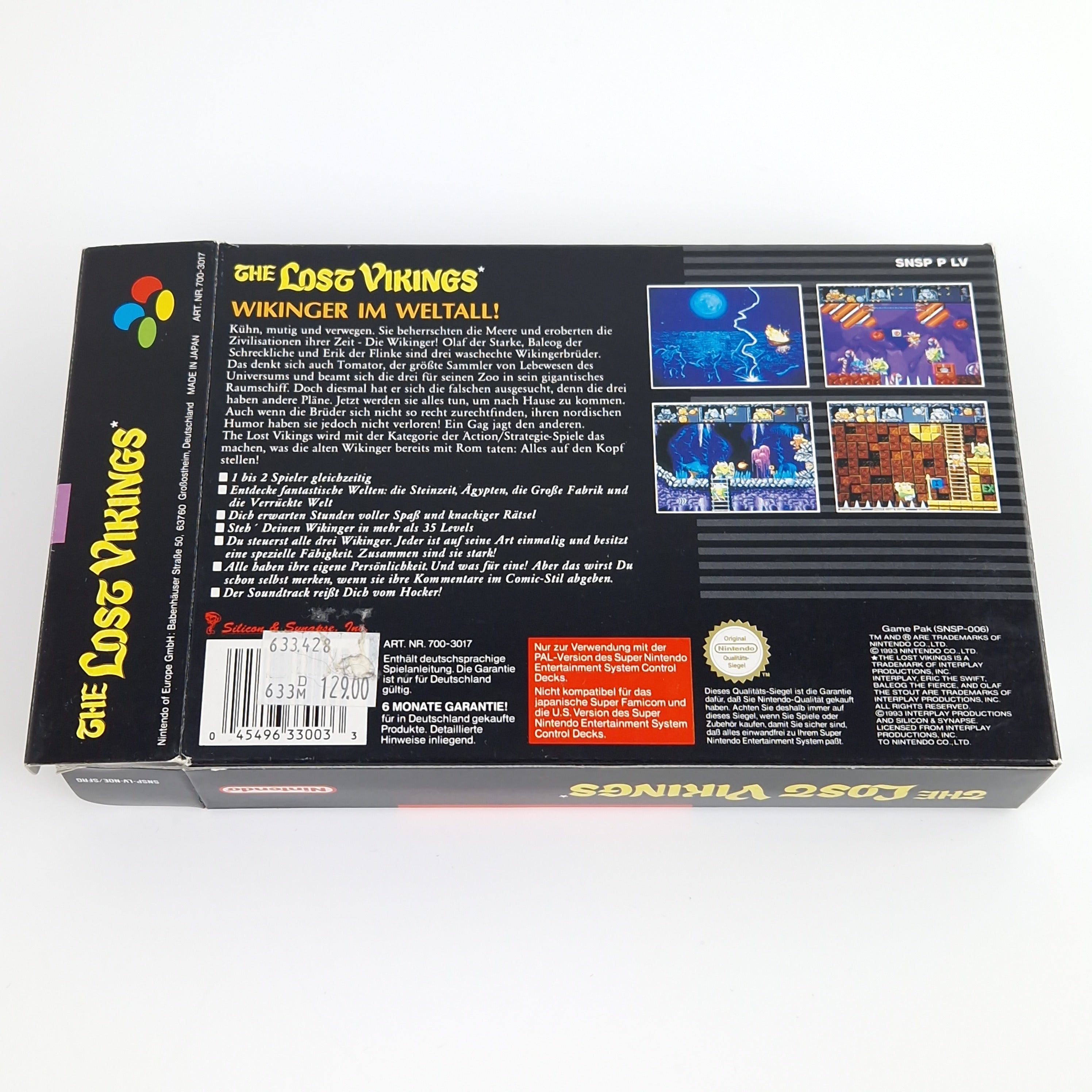 Super Nintendo Spiel – The Lost Vikings (OVP PAL)