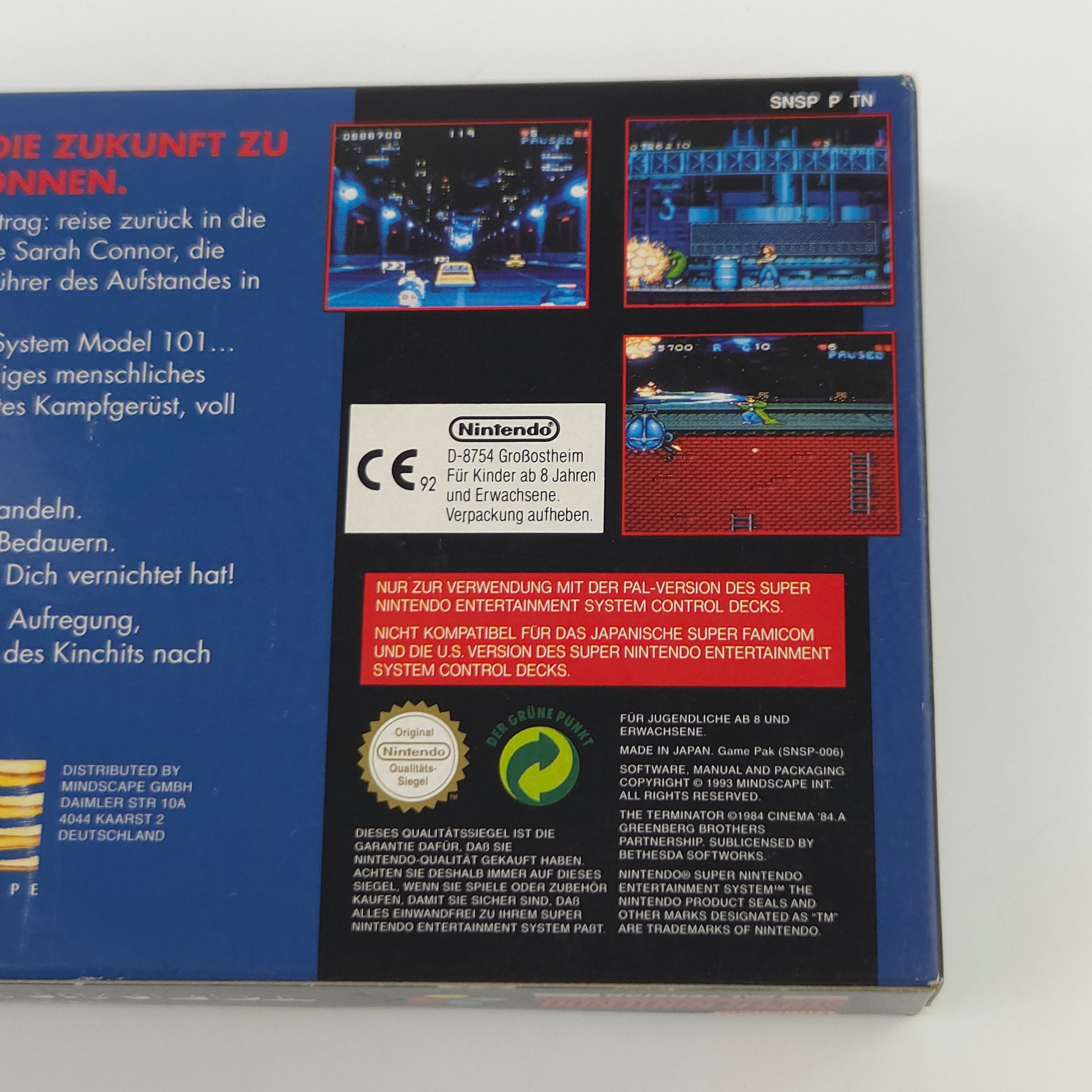 Super Nintendo Spiel The Terminator CIB nahezu neuwertig