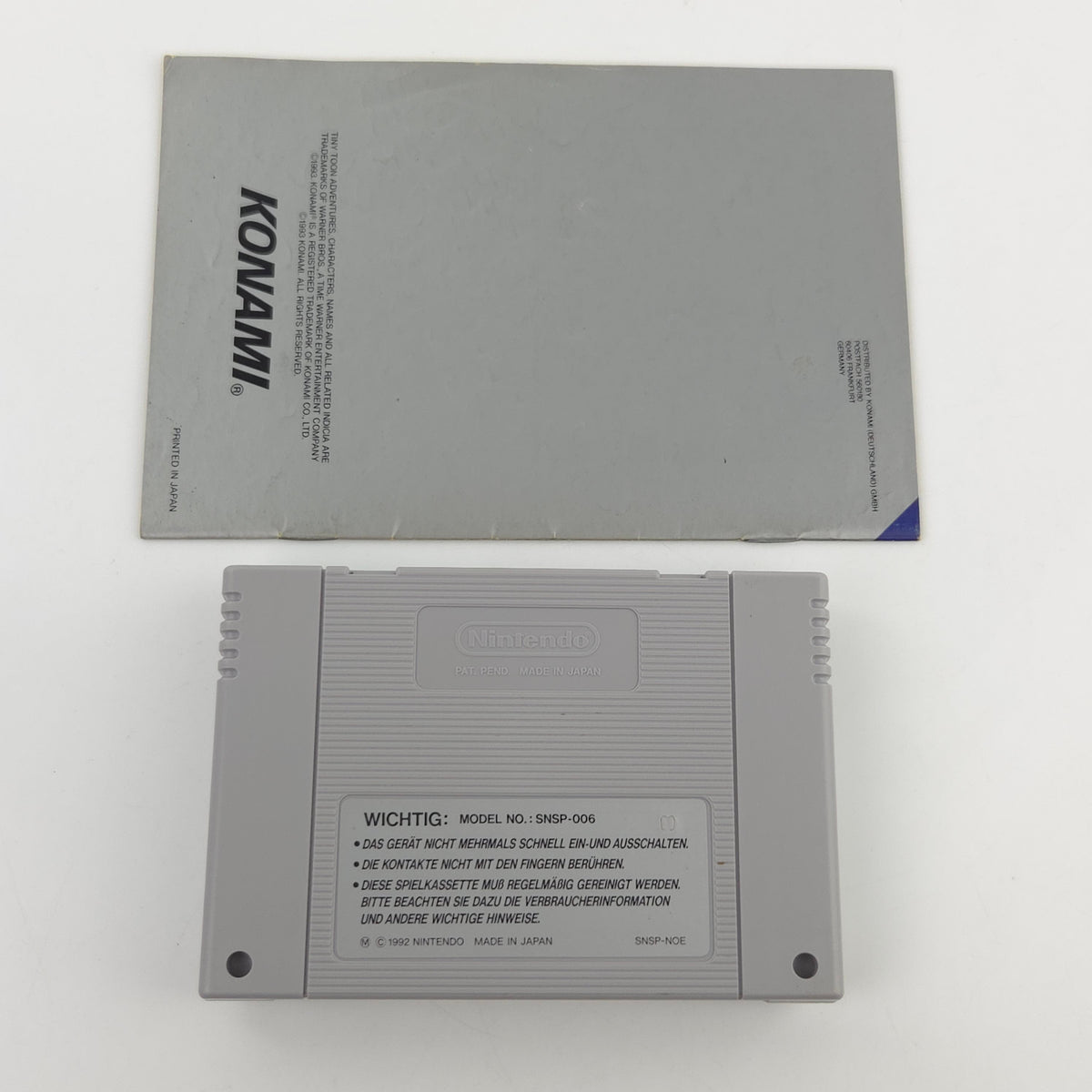 Super Nintendo Spiel Tiny Toon Adventures OVP PAL